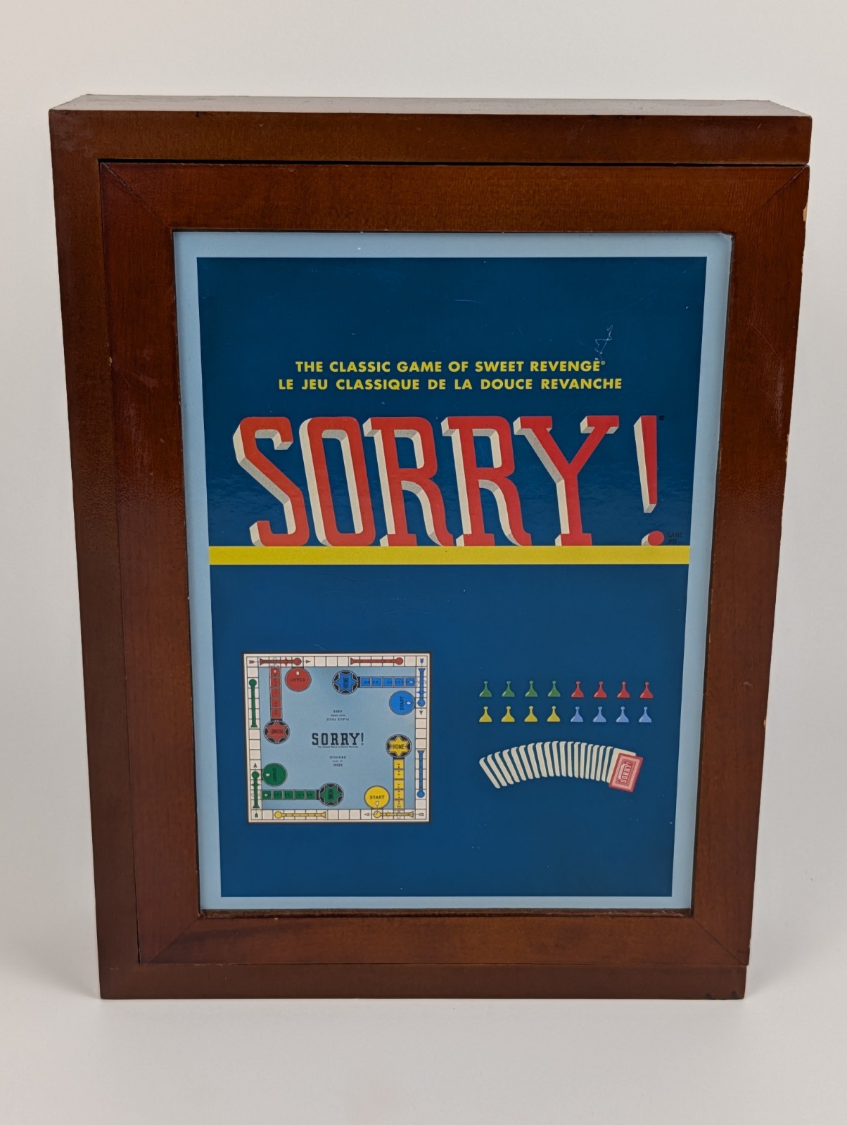 SORRY! Vintage Game Collection – Wooden Wood Box Bookshelf Edition Board Game⬅️