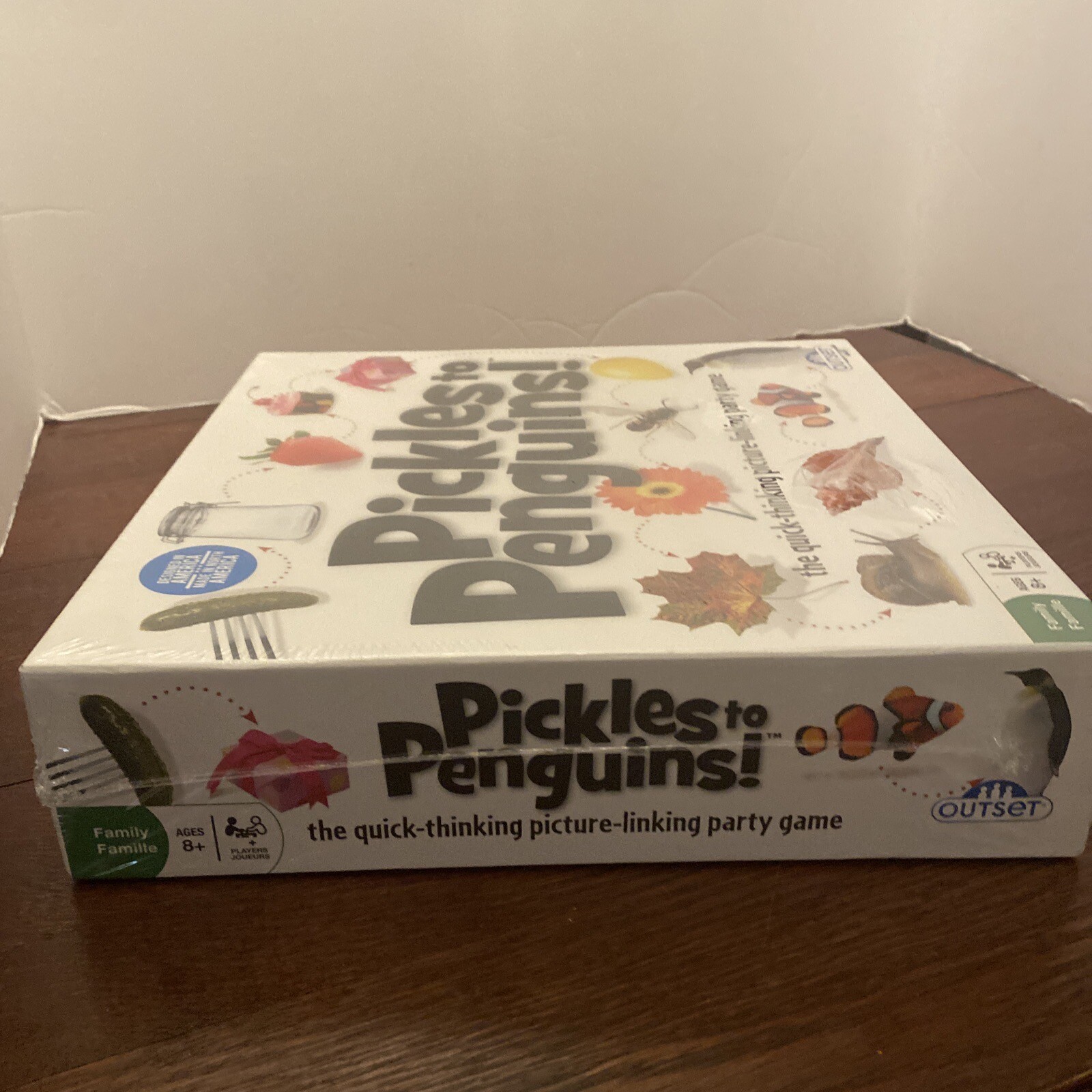 Pickles To Penguins Board Game Quick Thinking Picture Link Family Party Game