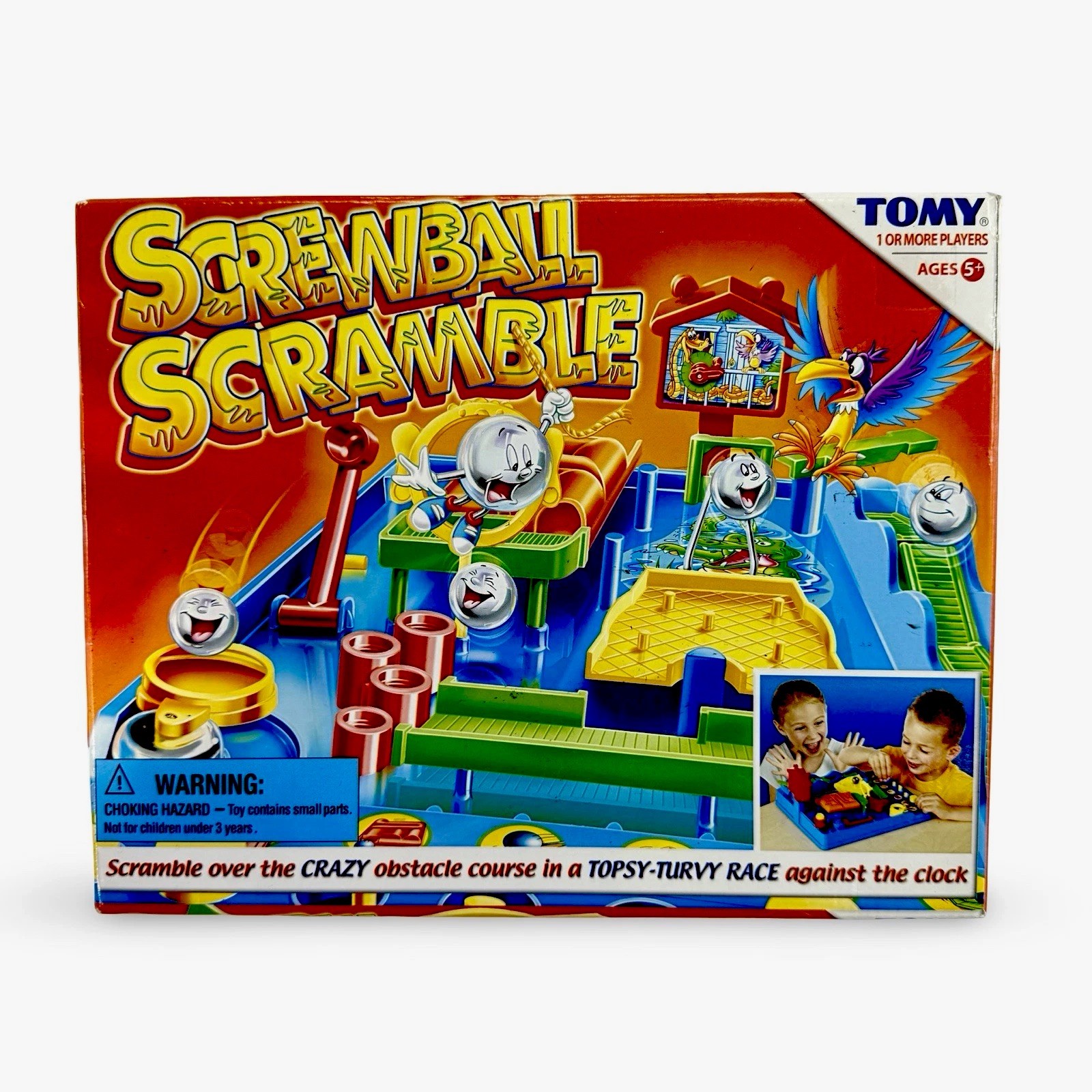 TOMY Screwball Scramble Game Complete Tested With Box Marble Maze Skill Game