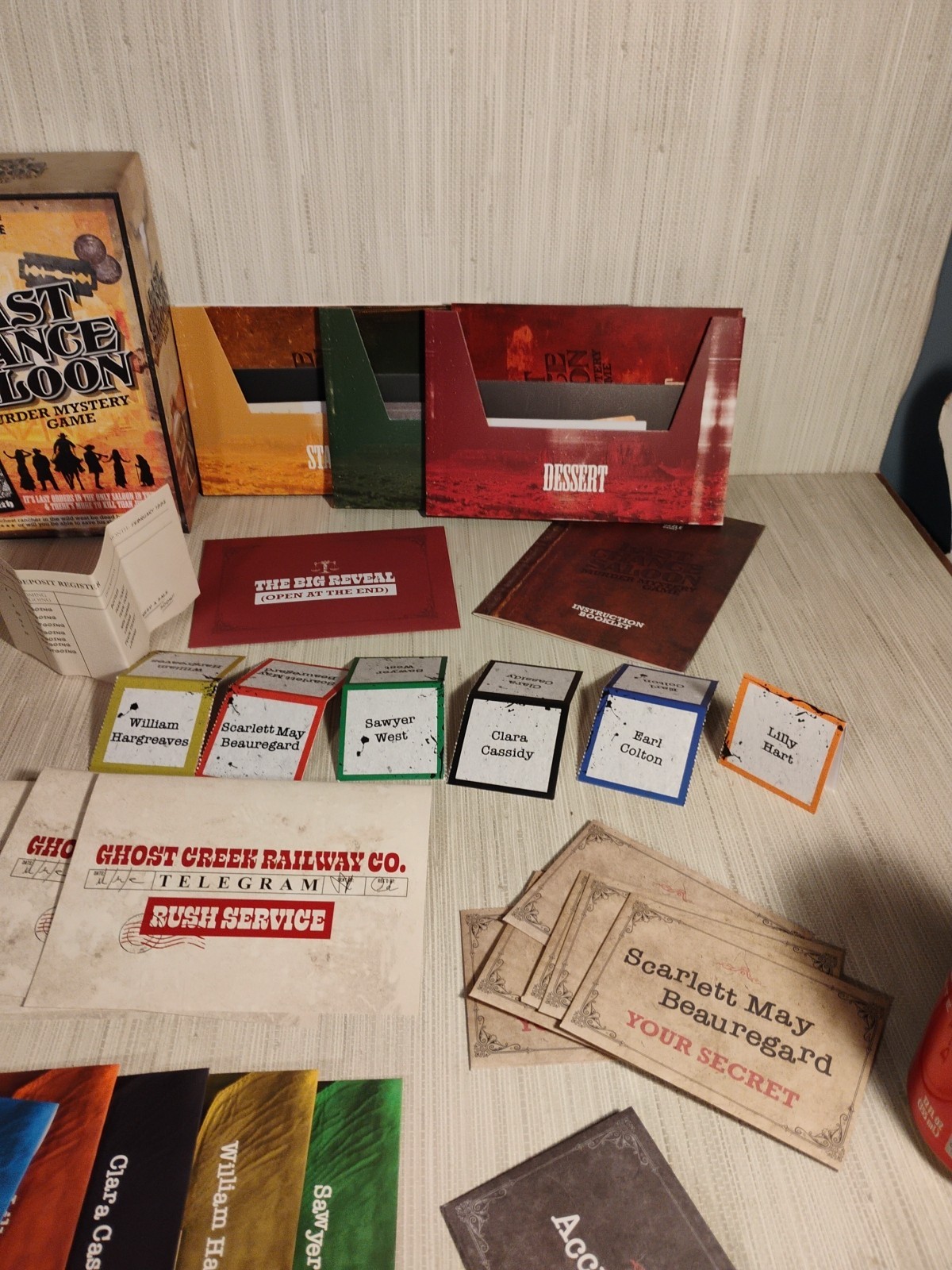 Last Chance Saloon Murder Mystery Game Missing One Envelope