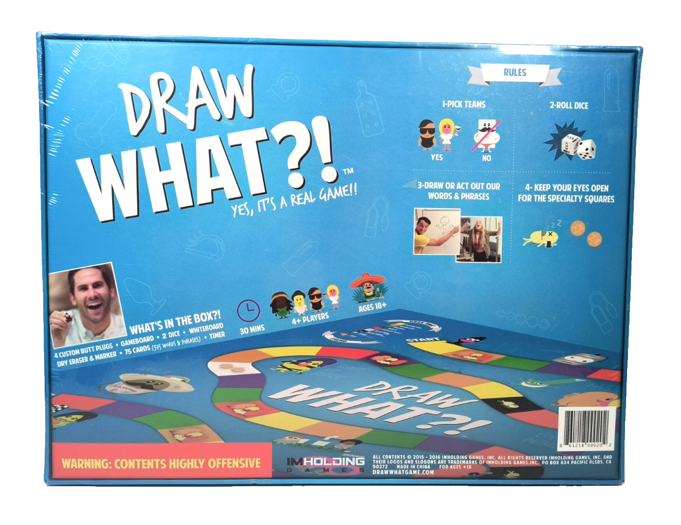 Draw What?! Adult Party Board Game ADULT CONTENT Offensive Humor RARE