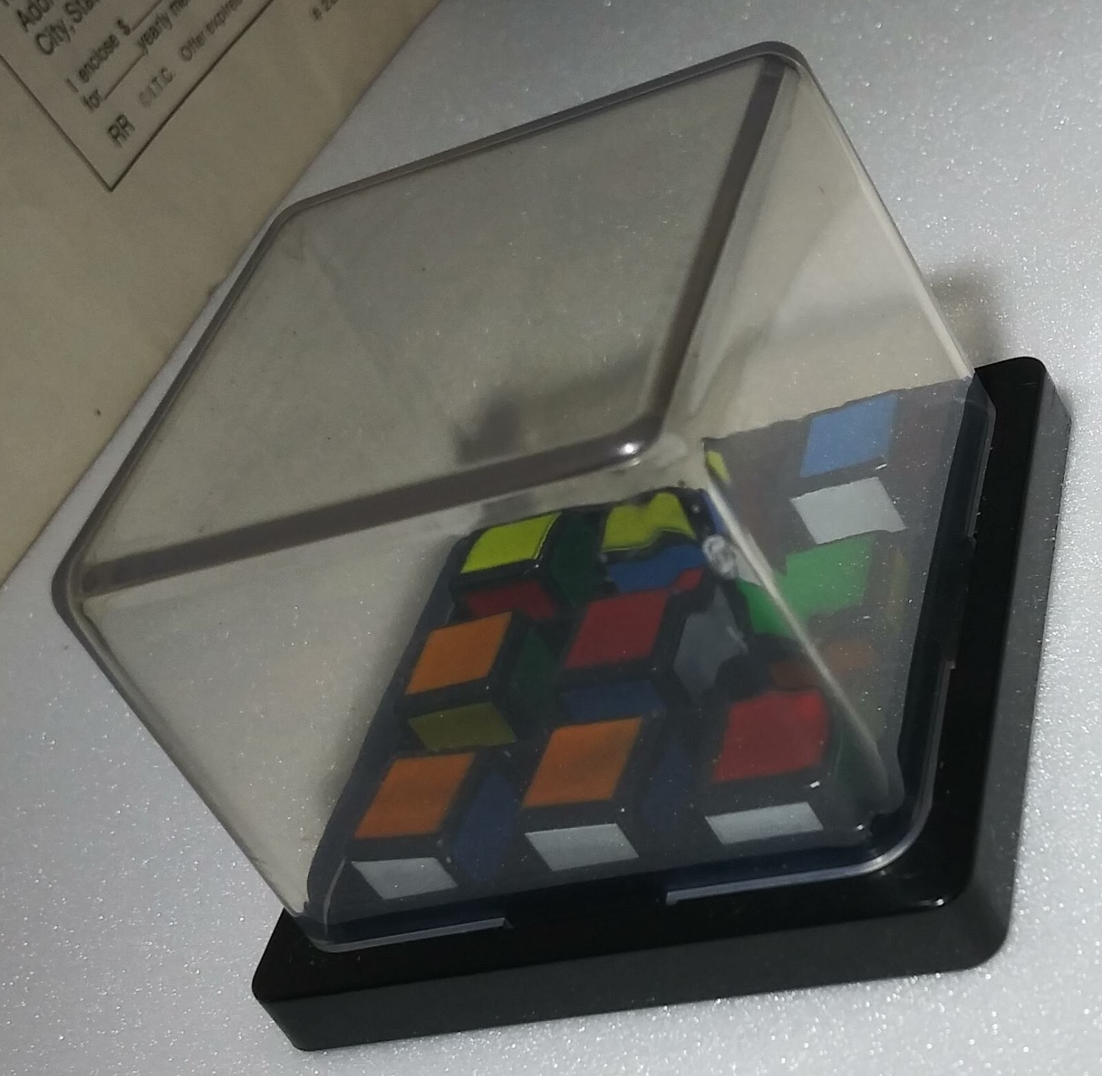 Vintage 1982 Rubiks Race Game By Ideal Complete, Rubiks Cube Face Matching Game