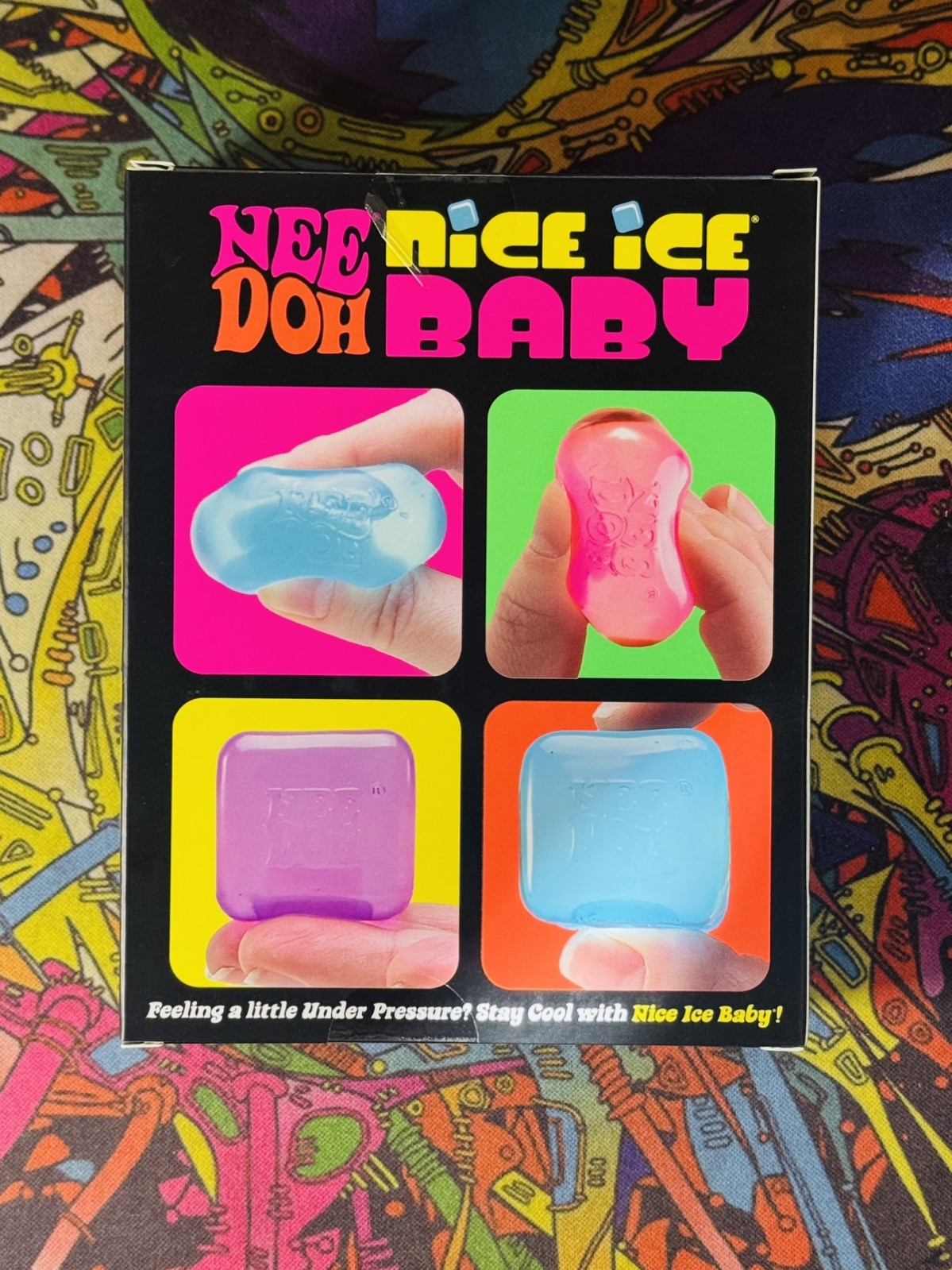 NeeDoh Nee Doh Nice Ice Baby Squeeze Toy 4-Pack Multicolor USA 100% Authentic