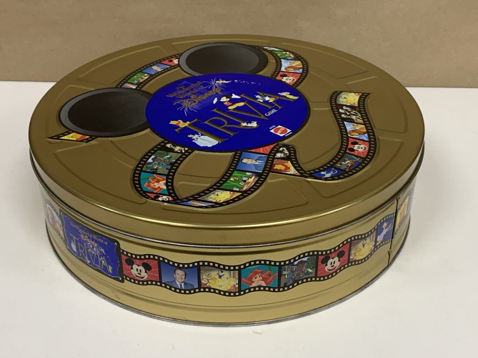 Vintage 1990’s 1997 The Wonderful World Of Disney Trivia Game in Tin Complete