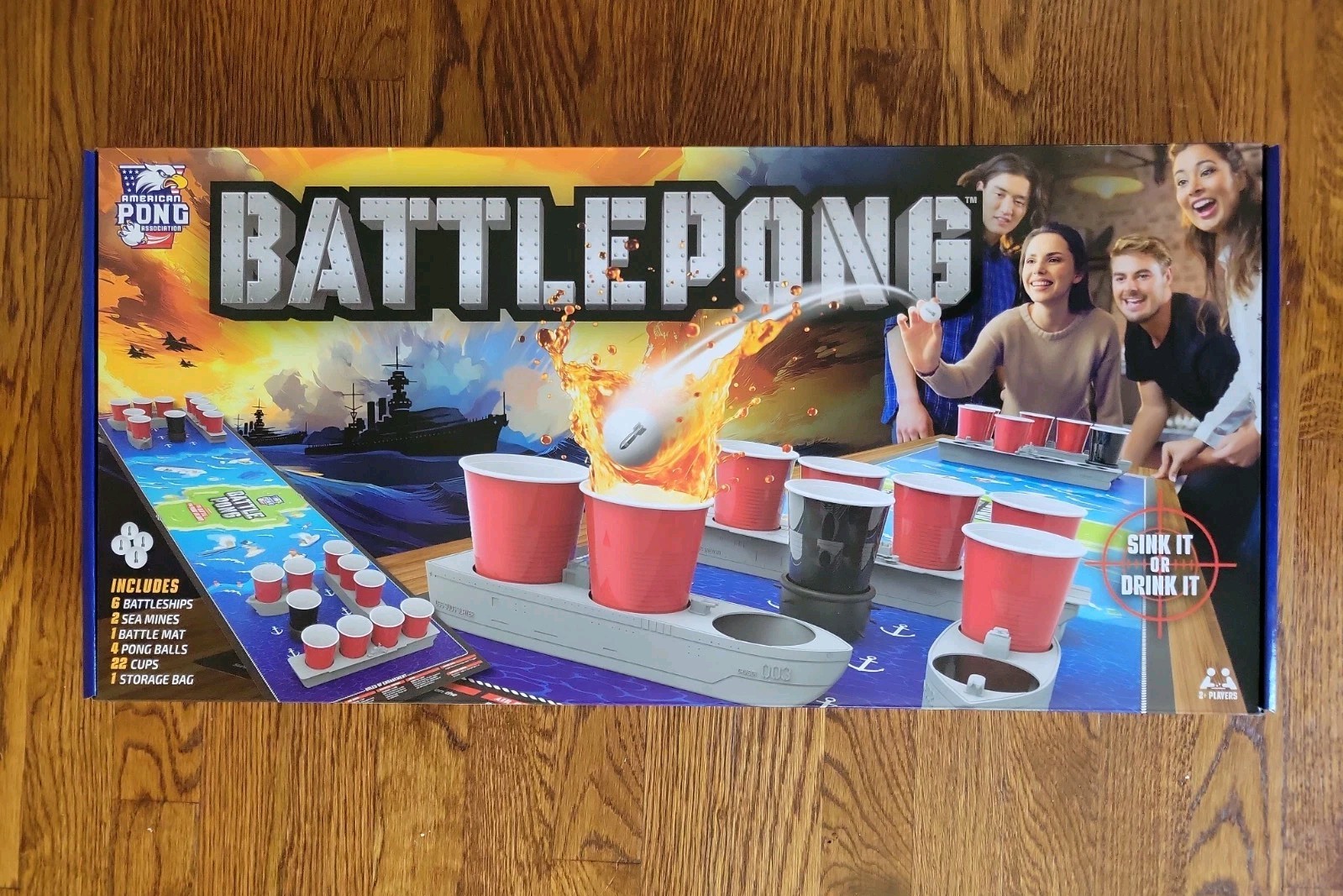 BattlePong (Battle Pong) Tabletop Party Game (American Pong Association) NEW