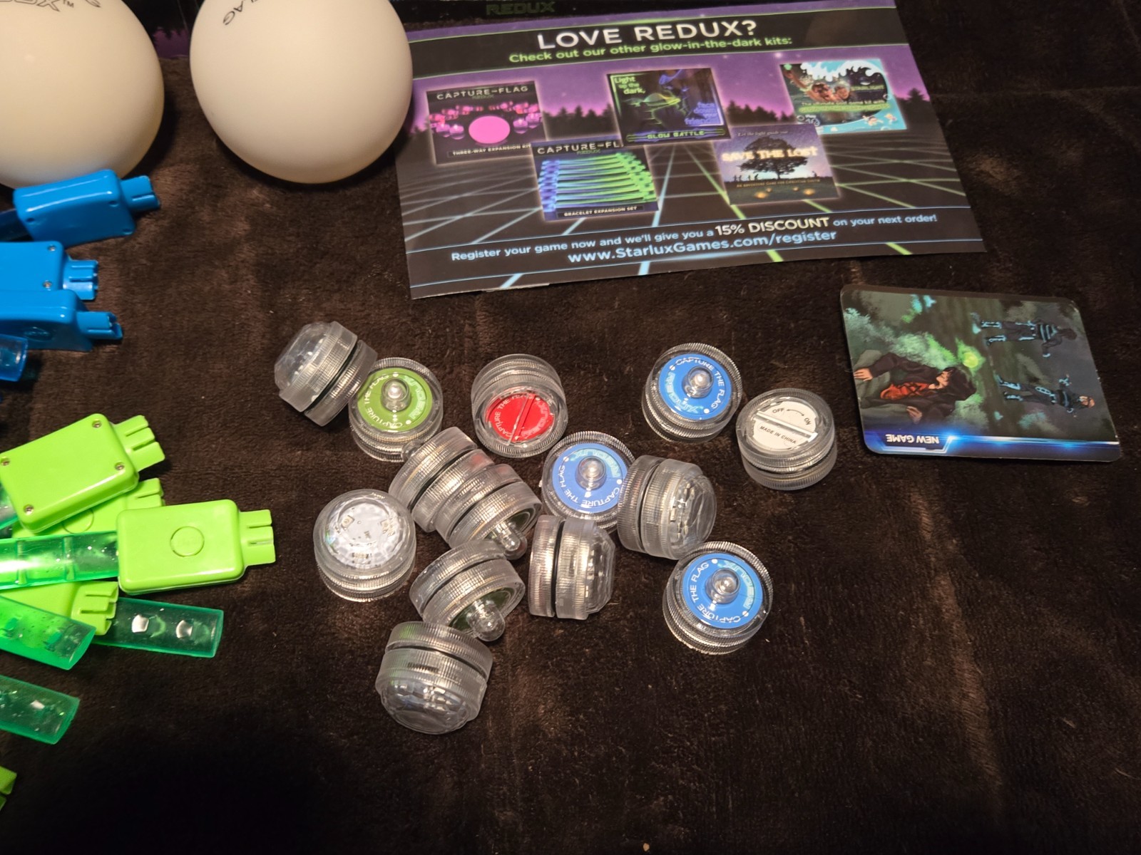 Capture the Flag REDUX Outdoor Game Glow in the Dark Summer Starlux-COMPLETE