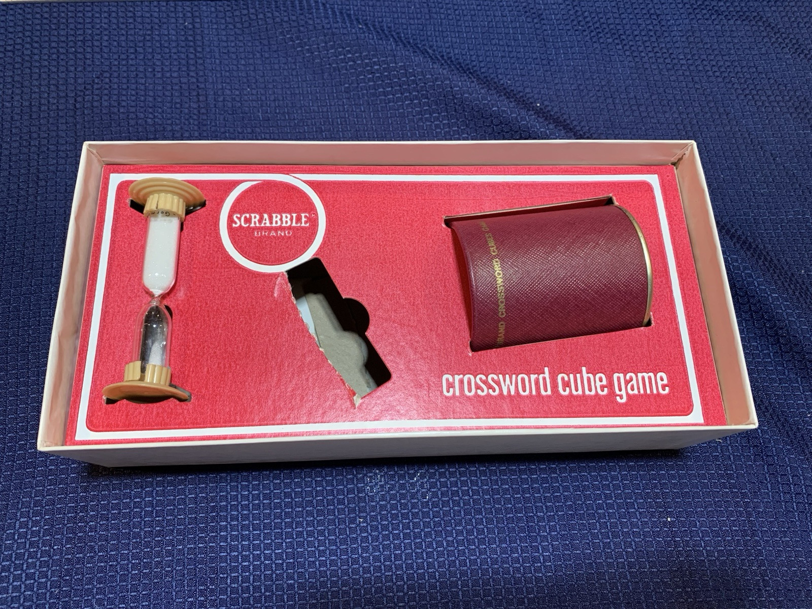 Vintage Scrabble Crossword Cubes Game 1968 Complete- Selchow & Righter Company