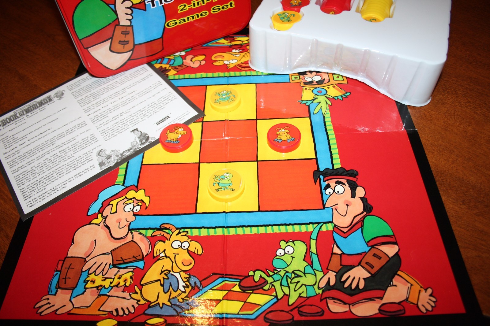 Val Chadwick Bagley’s Book of Mormon Checkers & Tic Tac Toe 2 in 1 Game Set-2008