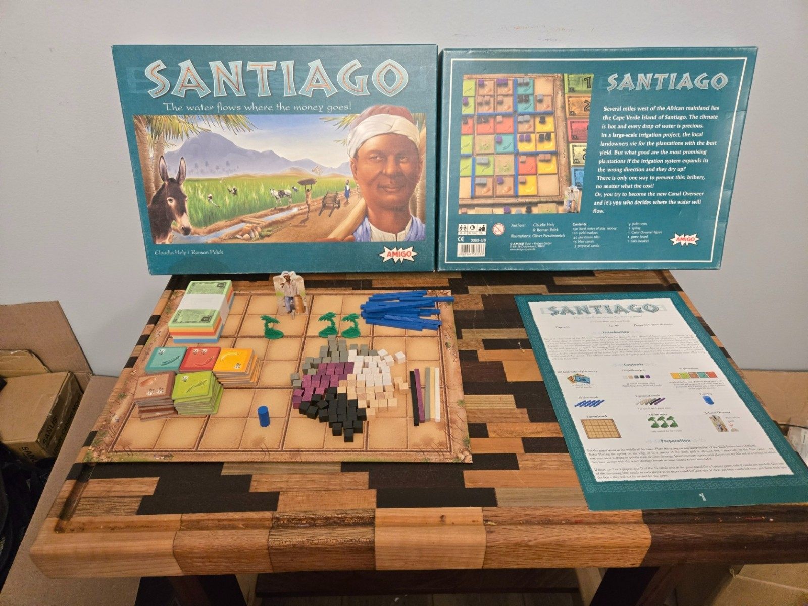 Santiago Board Game 2003 by Amigo Complete
