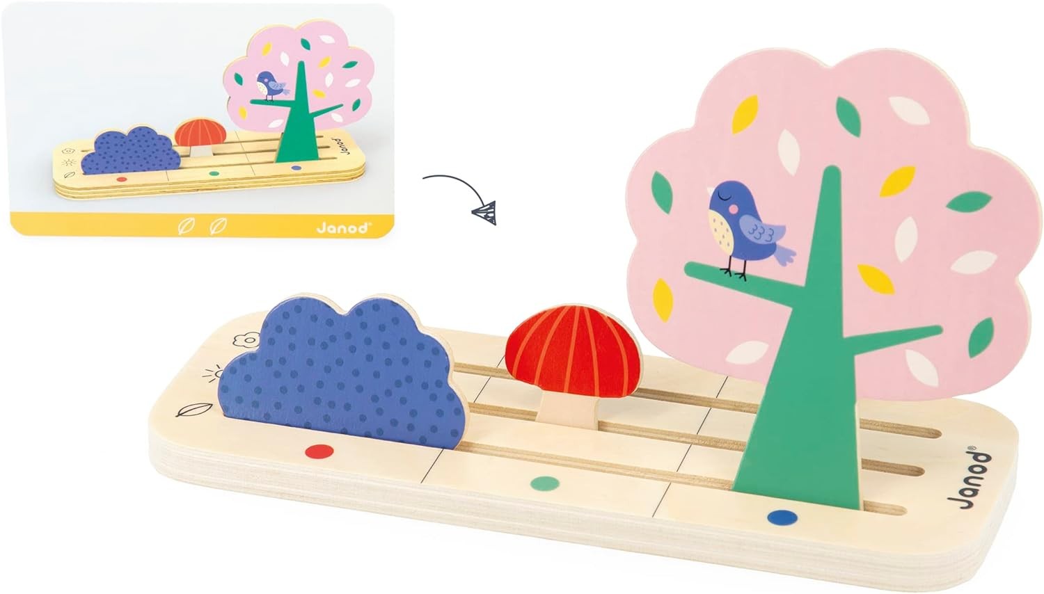 Janod Pédagogie Range-Finding Your Bearings in Space-The Garden-9 FSC Wood Acces