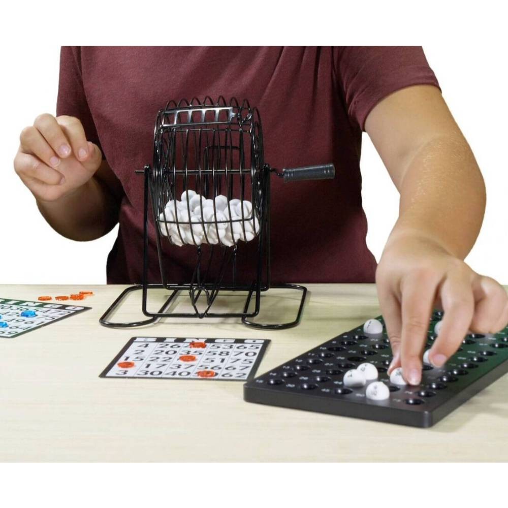 Bingo Game with Cage, Bingo Set, Ages 5 and Up