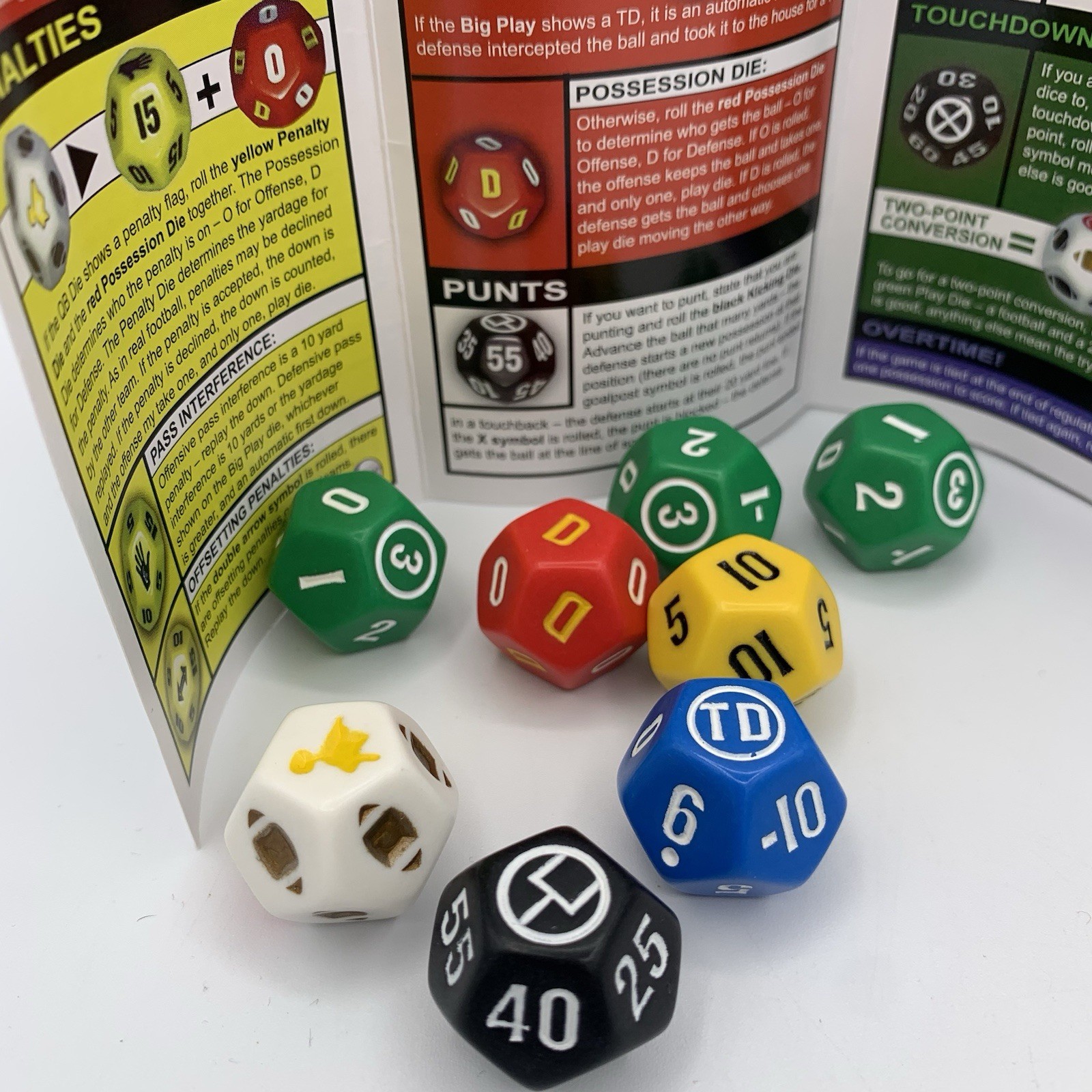 GoLong! Football Dice Game Travel Edition Zobmondo 2012 Family Fun NFL Fan Game