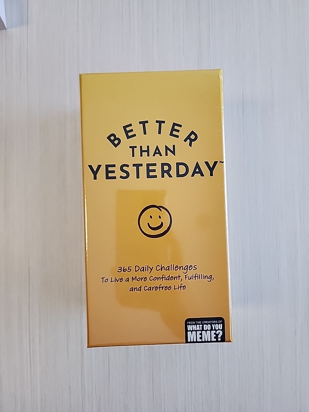 Better Than Yesterday 365 Daily Challenges Life Fullfilling Game Meme NEW Sealed