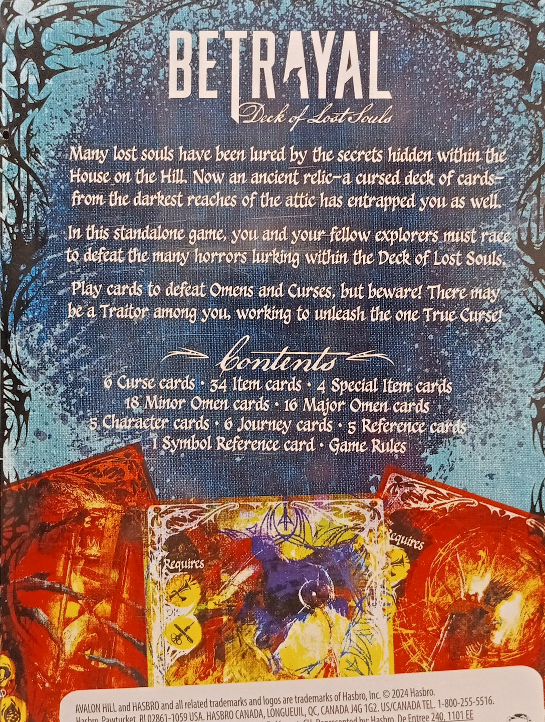 Betrayal Deck of Lost Souls Card Game by Hasbro Ages 12+ 3-5 Players NEW