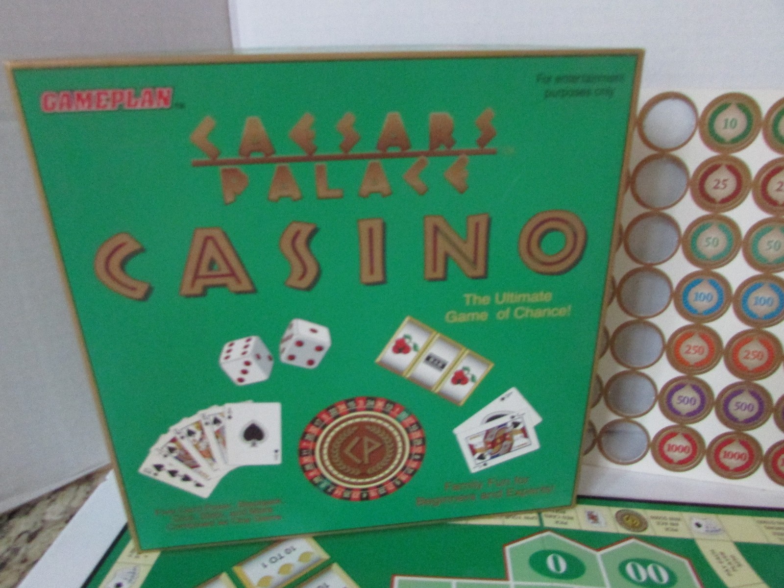 GAME PLAN CAESARS PALACE CASINO GAME 1995 GAME OF SKILL AND LUCK