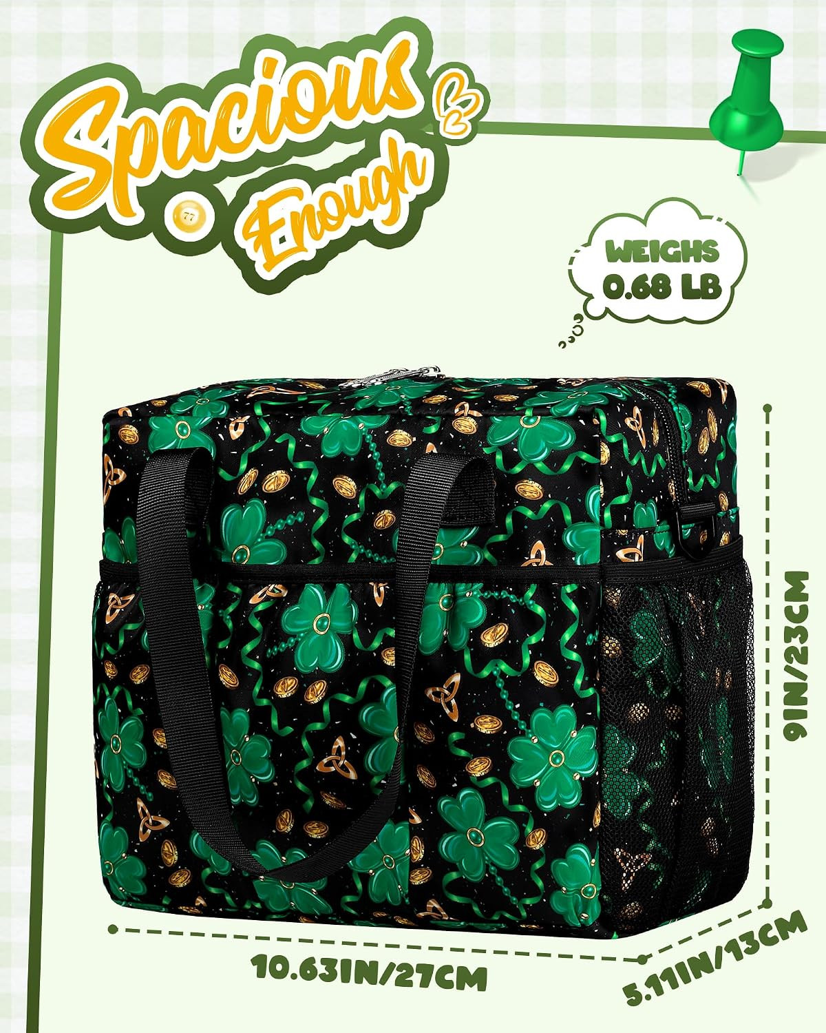 Bingo Bag with Pockets for Daubers Dabbers Dobbers Dotters Casino Bingo Game Acc