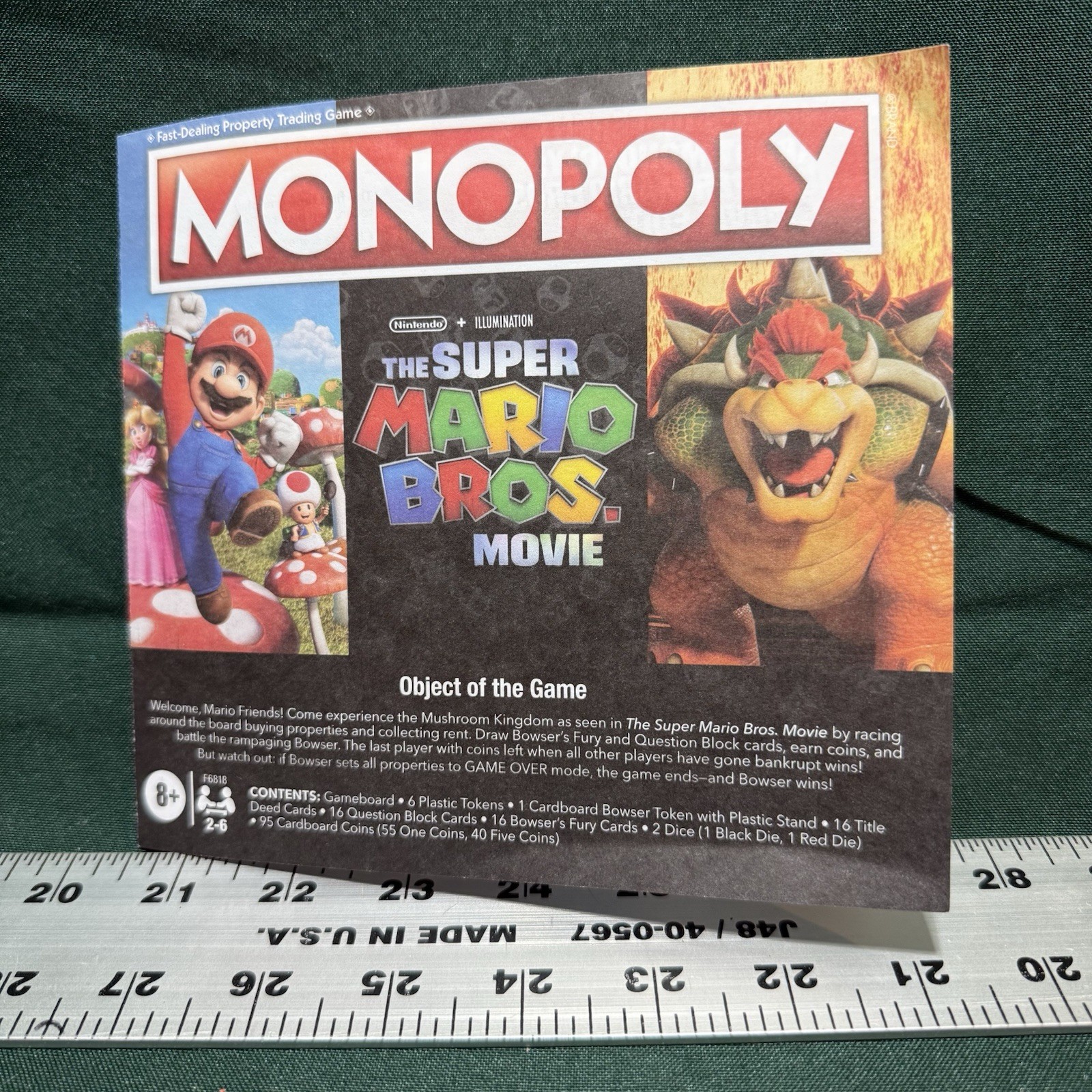 Monopoly The Super Mario Bros Movie Edition Game by Hasbro-Ships free!