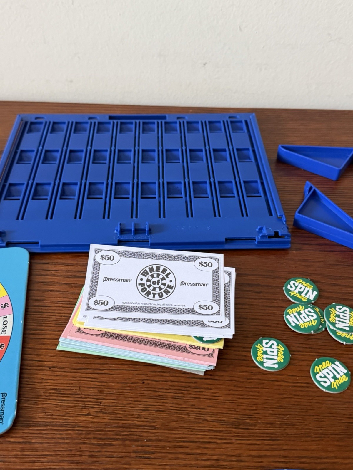 WHEEL OF FORTUNE Board Game by Pressman 2nd Edition All Puzzles Pieces COMPLETE