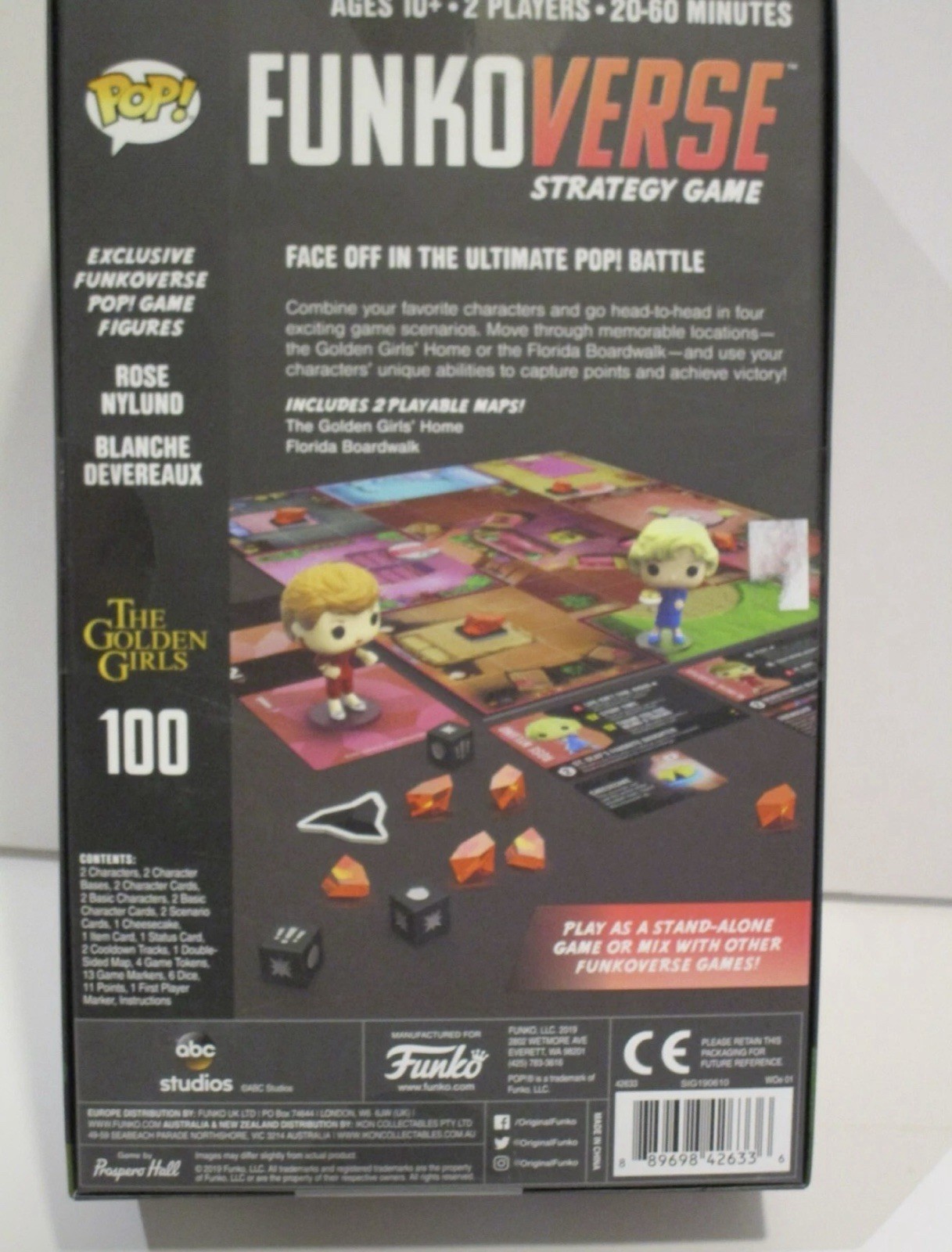 Lot of 2 The Golden Girls Board Game Funko Verse Strategy & Any Way You Slice It
