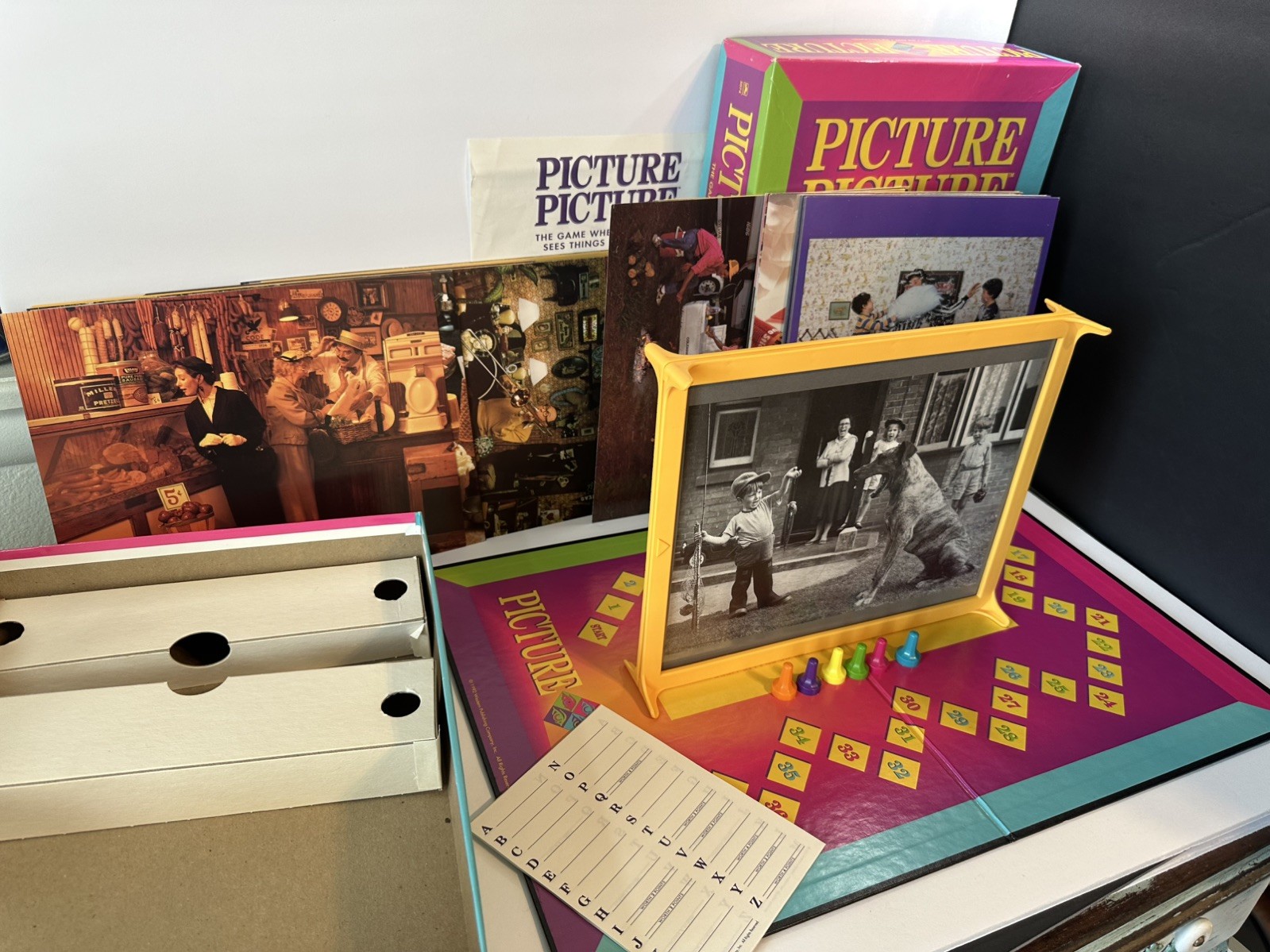 Vintage 1992 Picture Picture Board Game by Golden EUC -COMPLETE minus timer