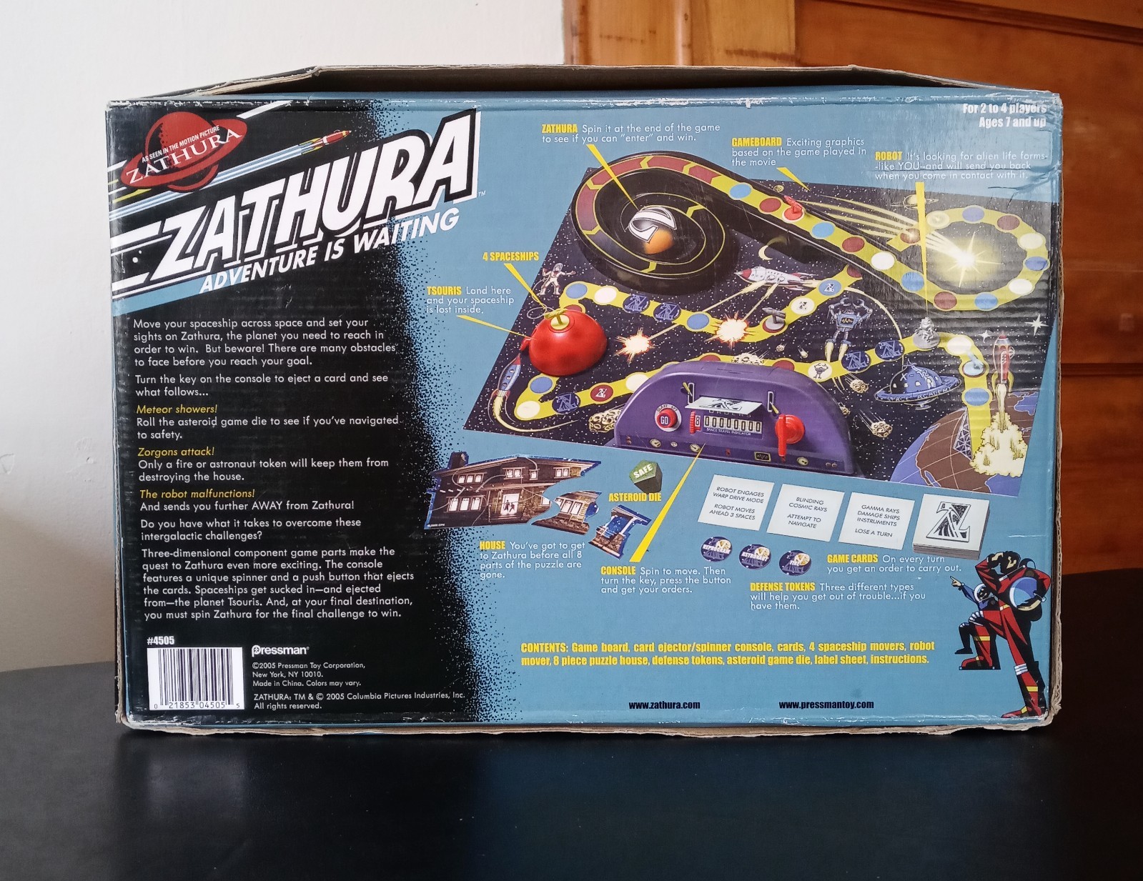 Vintage Zathura Adventure is Waiting Pressman 2005 Board Game COMPLETE #4505