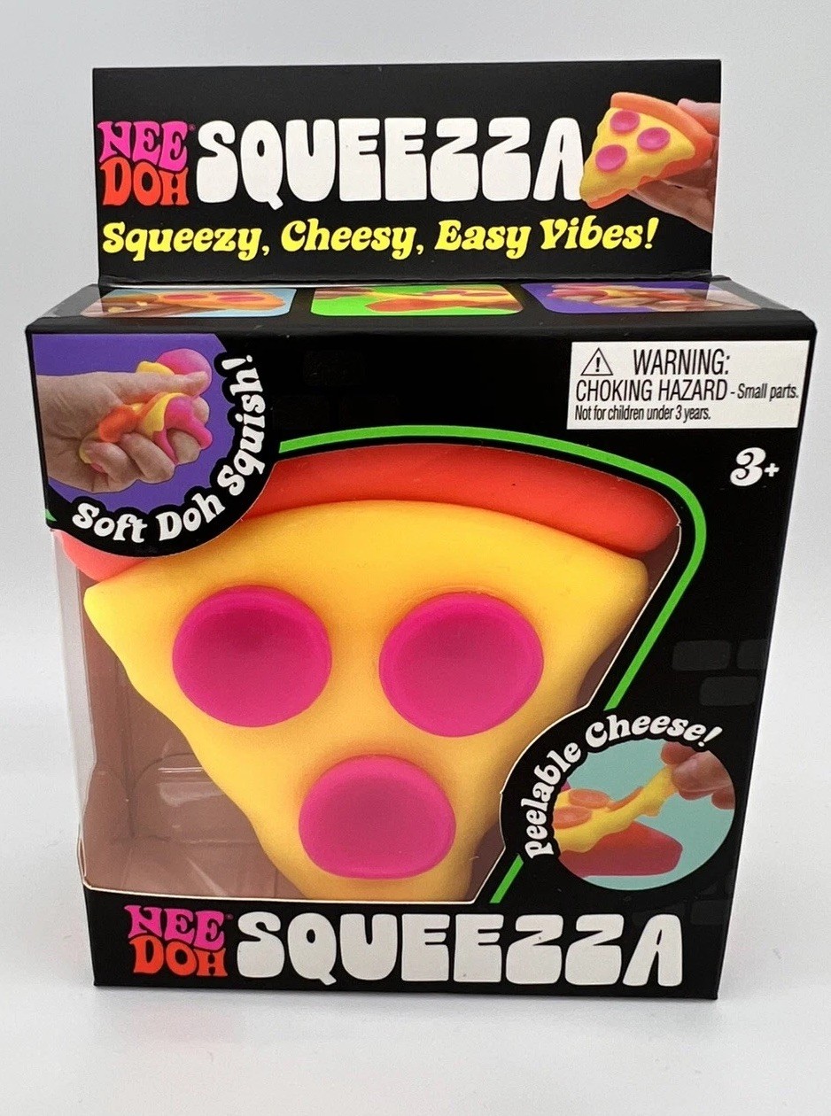 AUTHENTIC NeeDoh SQUEEZZA Pizza Slice Squishy Toy Nee Doh Fidget Toy BRAND NEW