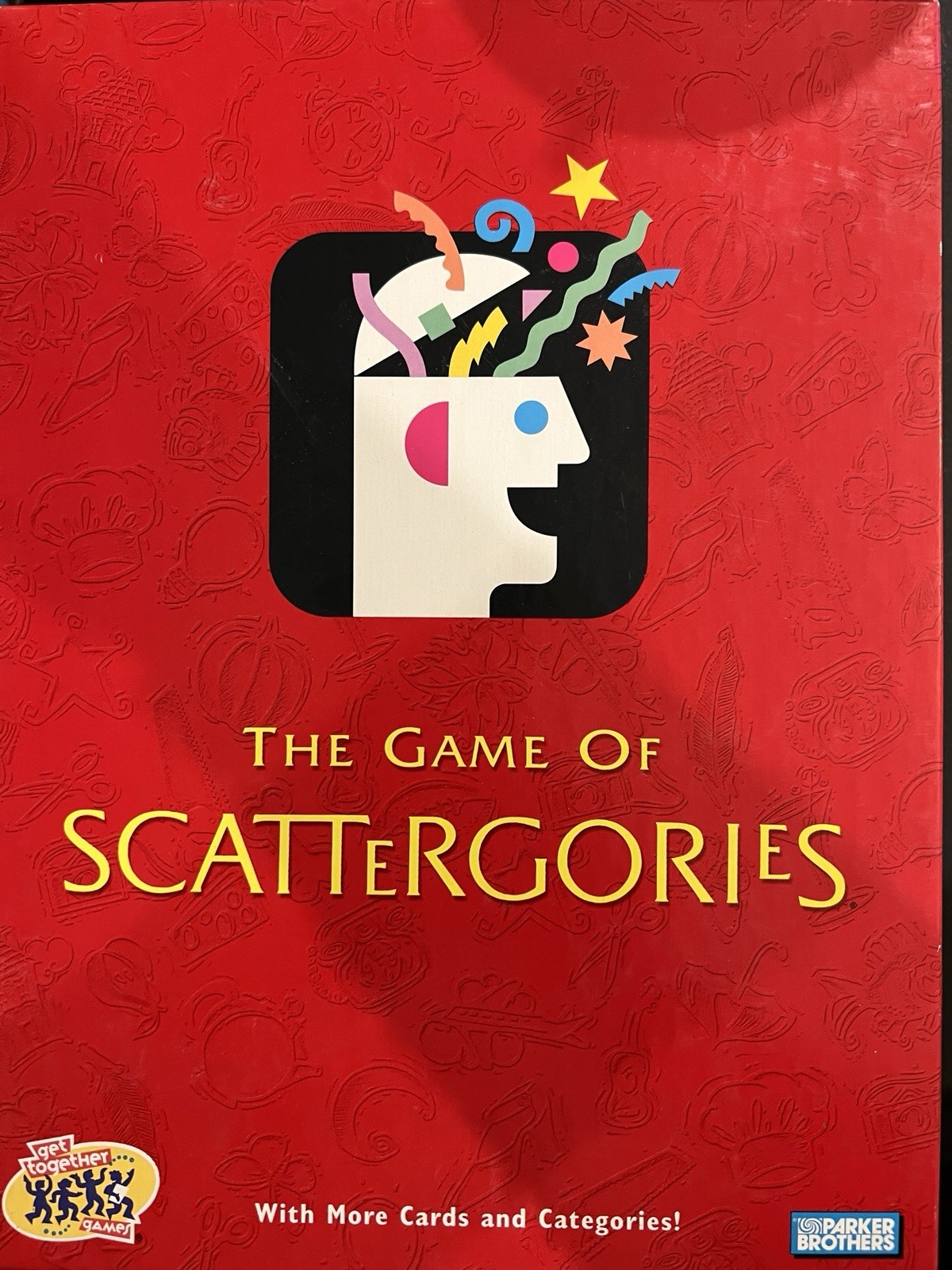 1999 Hasbro Board Game of Scattergories Word Game – Vintage