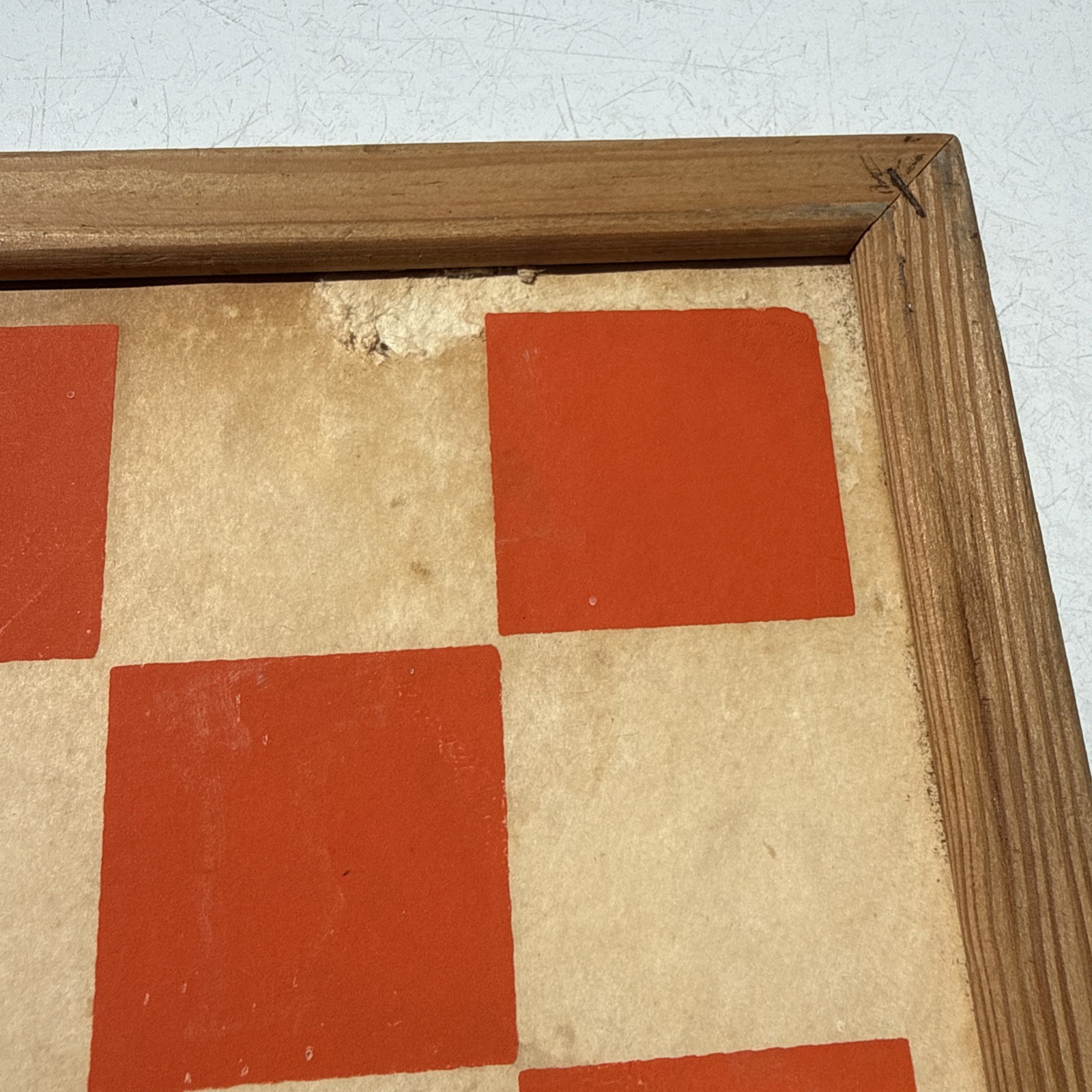 Vtg Wa-Hoo Wahoo Game Board Creative Designs Texas Indian Western Framed Checker