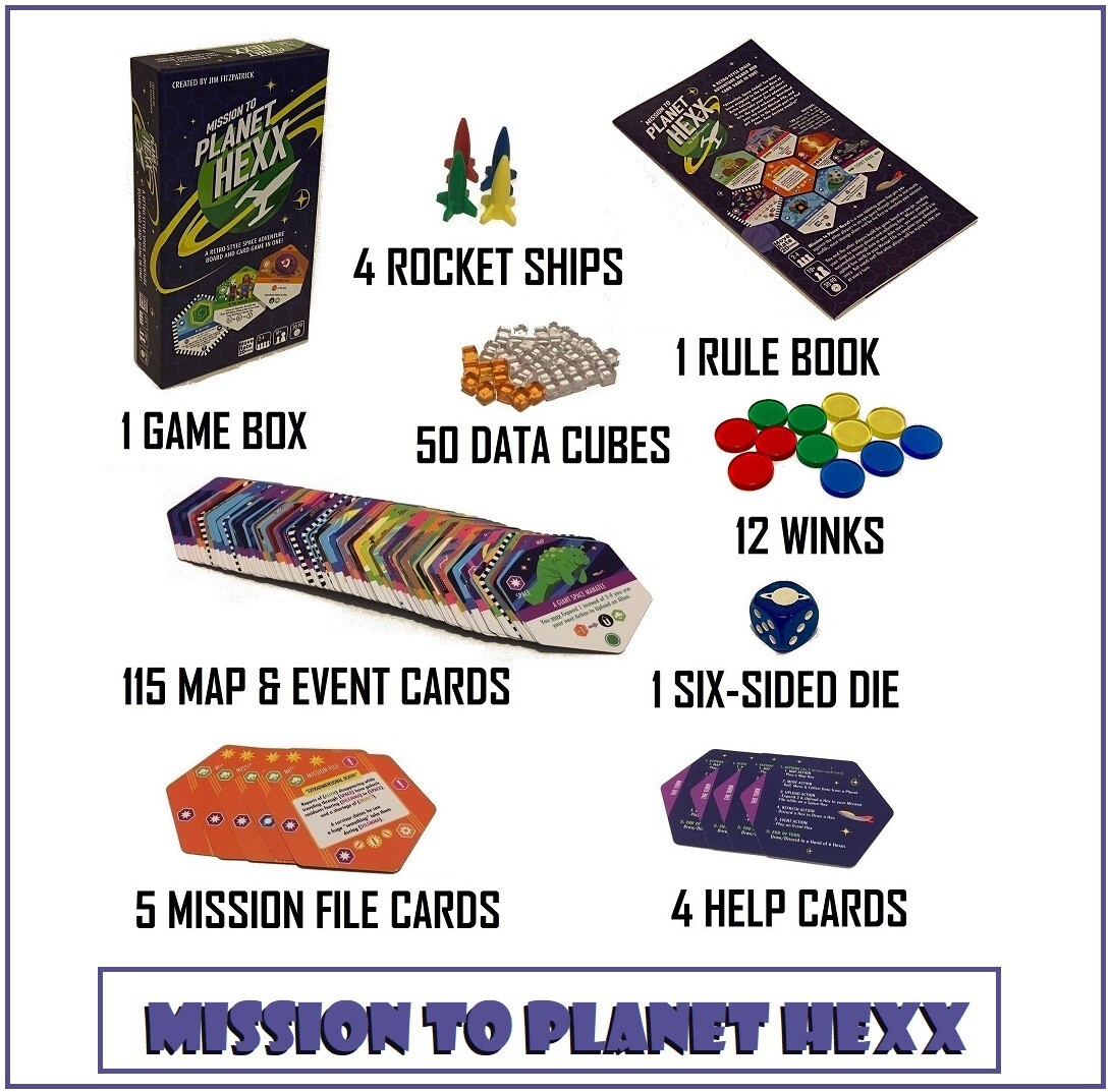 Core Game/Beyond Mission to Planet Hexx 2 Pack – Game & Expansion + 5 Dice Set