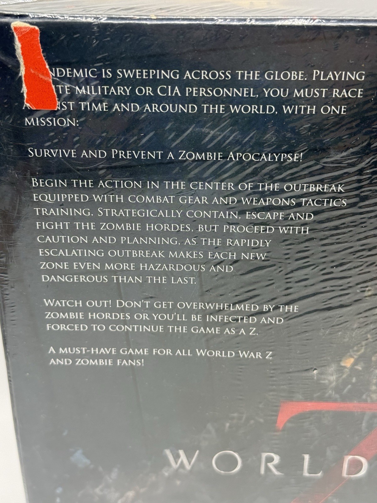 WORLD WAR Z The Game Family Game Night Board Game Zombies