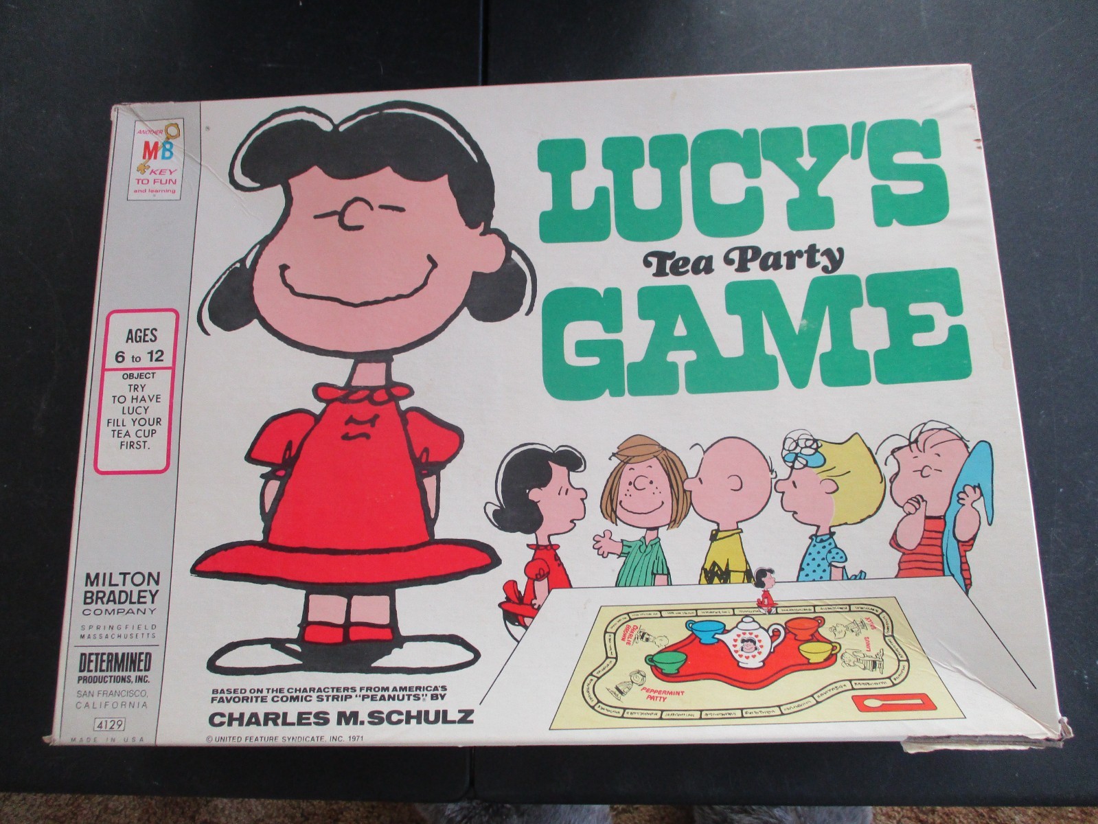 Vintage 1971 Peanuts Lucy’s Tea Party Game Milton Bradley 4129 Missing 4 sugars