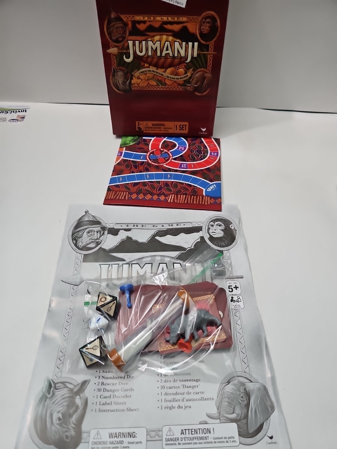 Jumanji Ready To Roll Games Age 5+ Fast Paced Game by Cardinal Travel Size