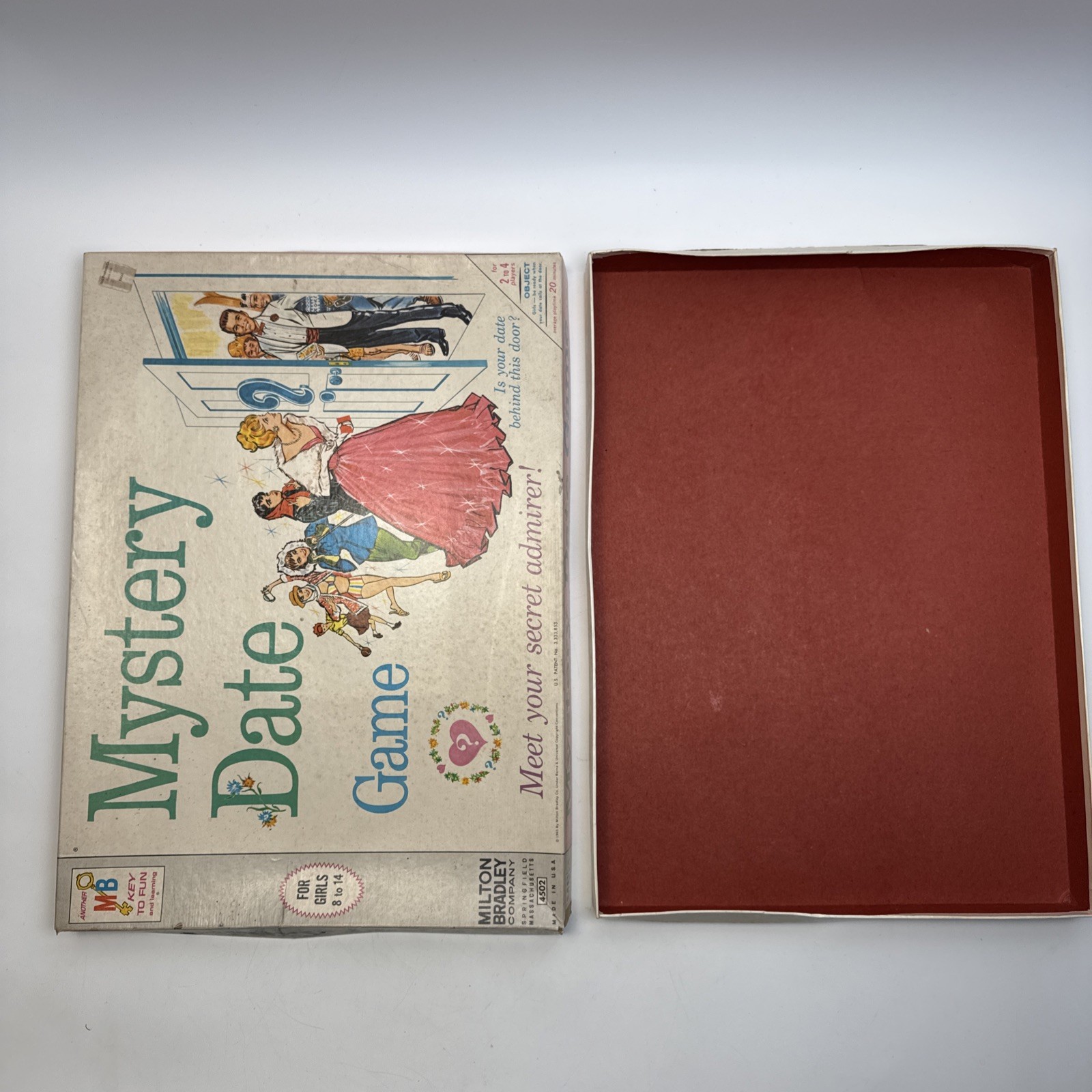1965 Mystery Date Board Game Milton Bradley Very Good Condition Missing 1 Piece