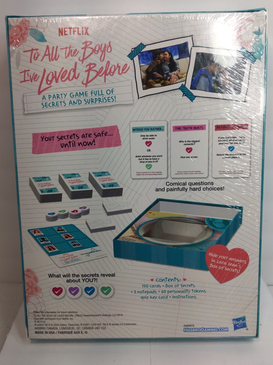 Hasbro Party Game: To All The Boys I’ve Loved Before – for Ages 14 and Up New I9