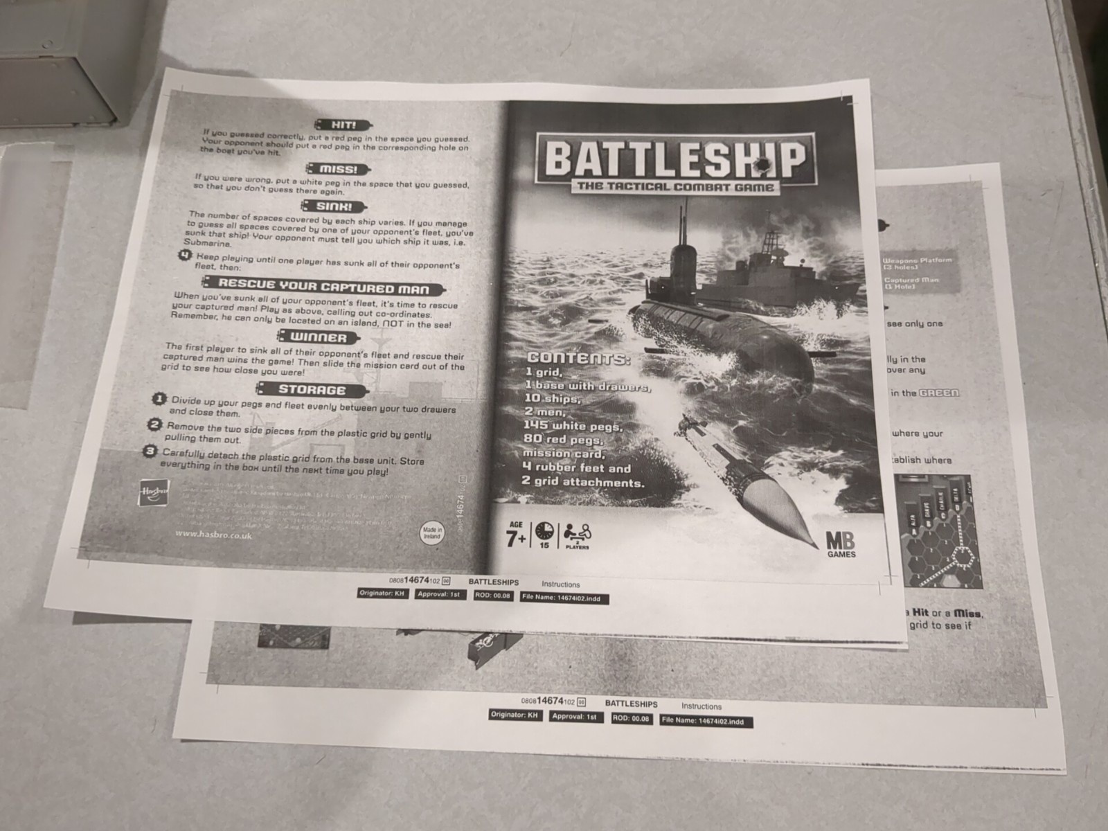 Battleship The Tactical Combat Game Complete 2008