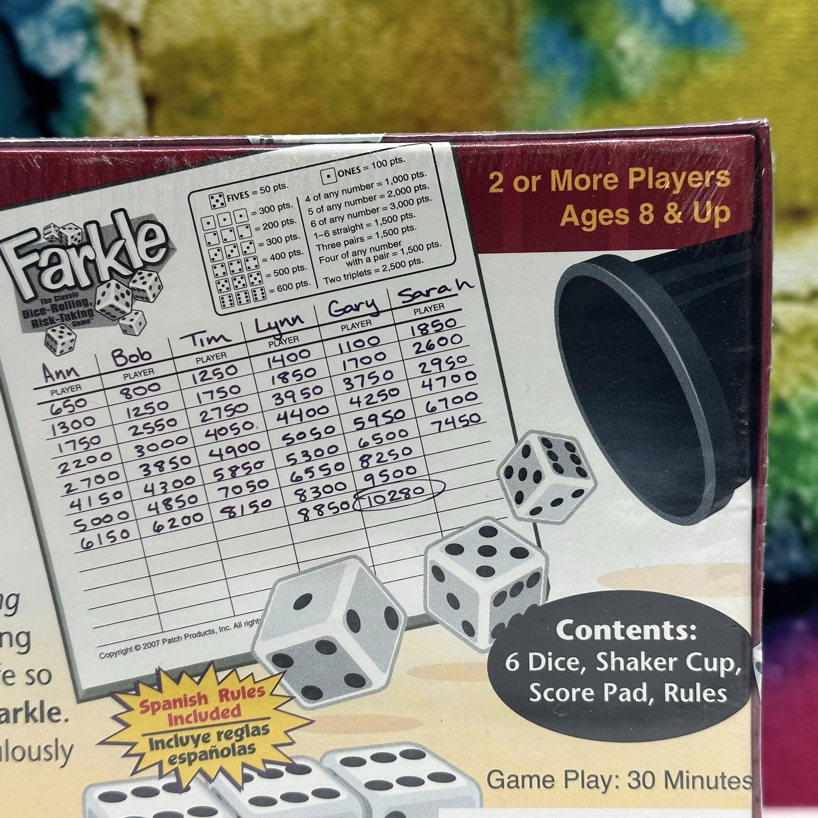 FARKLE Classic Dice Rolling Risk Taking Game Patch Products Ages 8+ Sealed NEW!