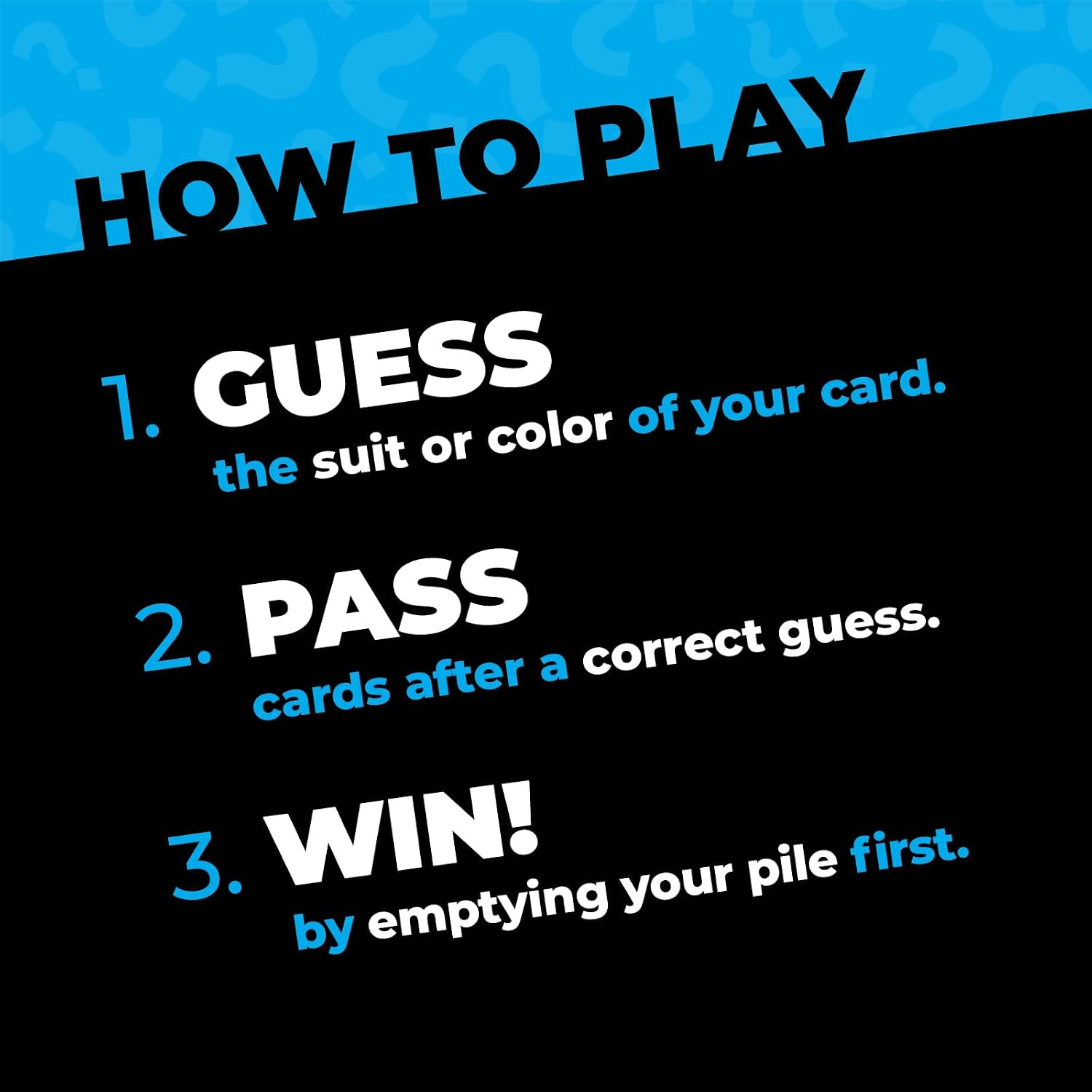 Wild Guess Card Game for 2-4 Players Fast-Paced Family Game Night Fun Ages 10+