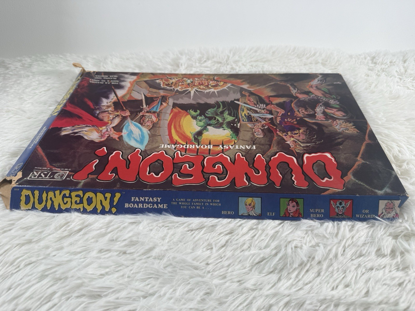 TSR Dungeon! Fantasy Board Game 1981 with Box, Board, Cards & Pieces