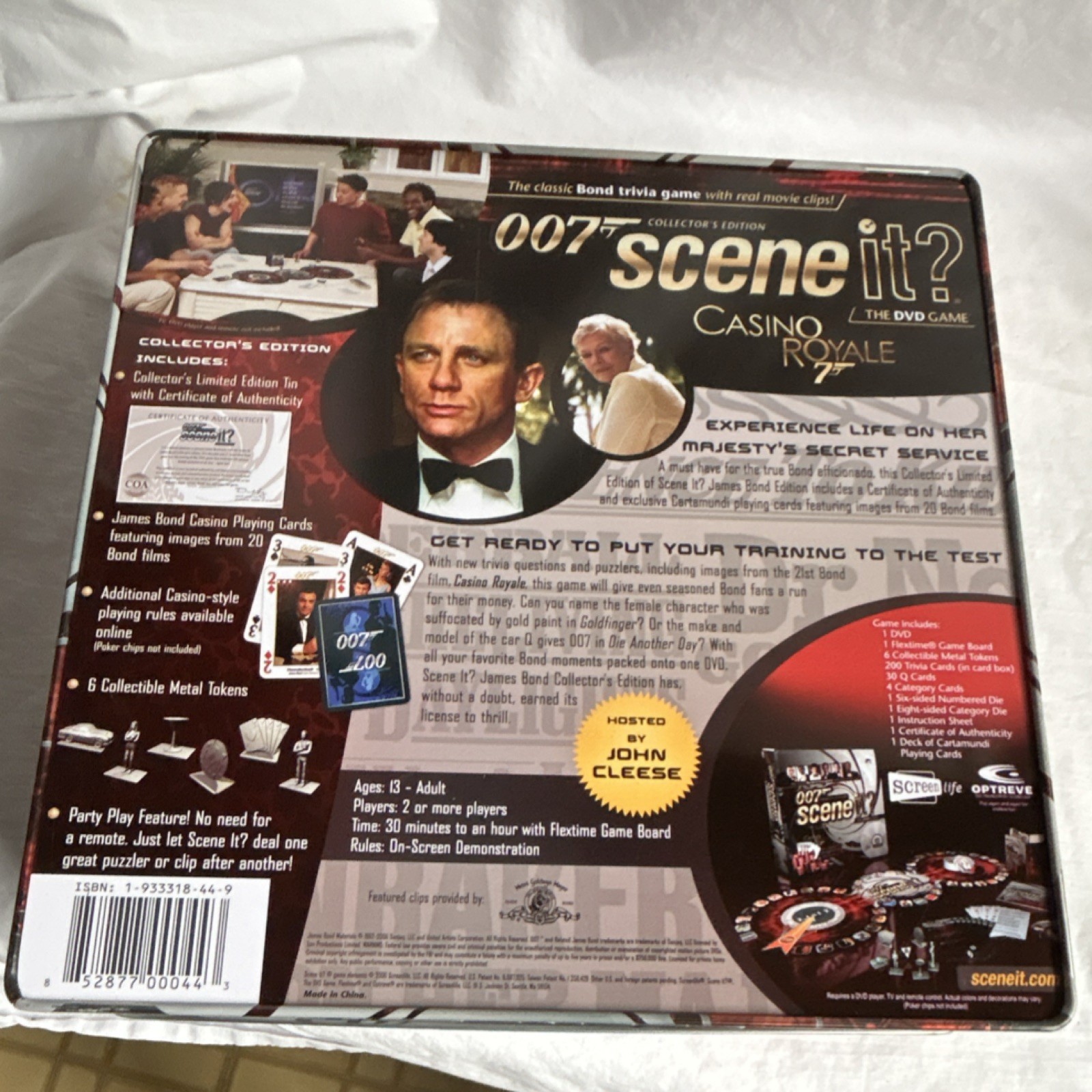 Screenlife Scene It? 007 Collector’s Edition Board Game – Casino Cards & Tokens