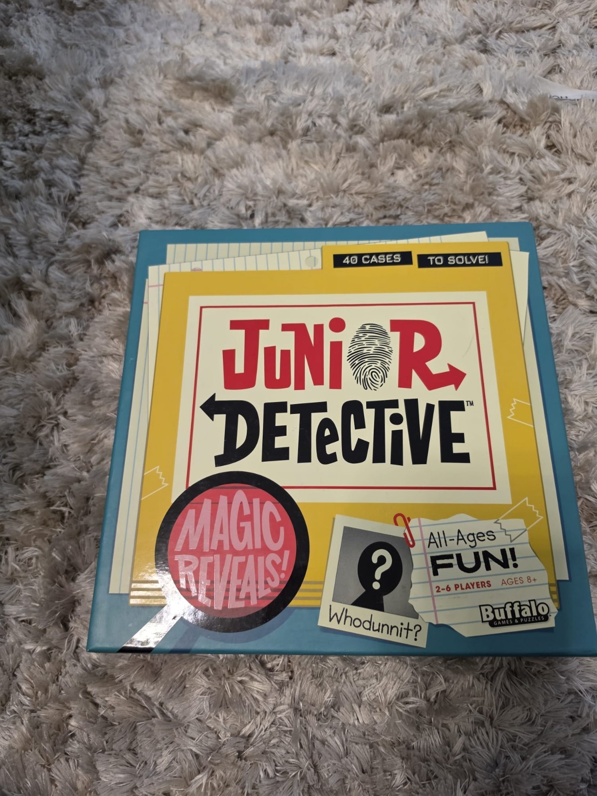 Buffalo Games Junior Detective Magic Reveals Board Game, 2-6 Players, Ages 8+