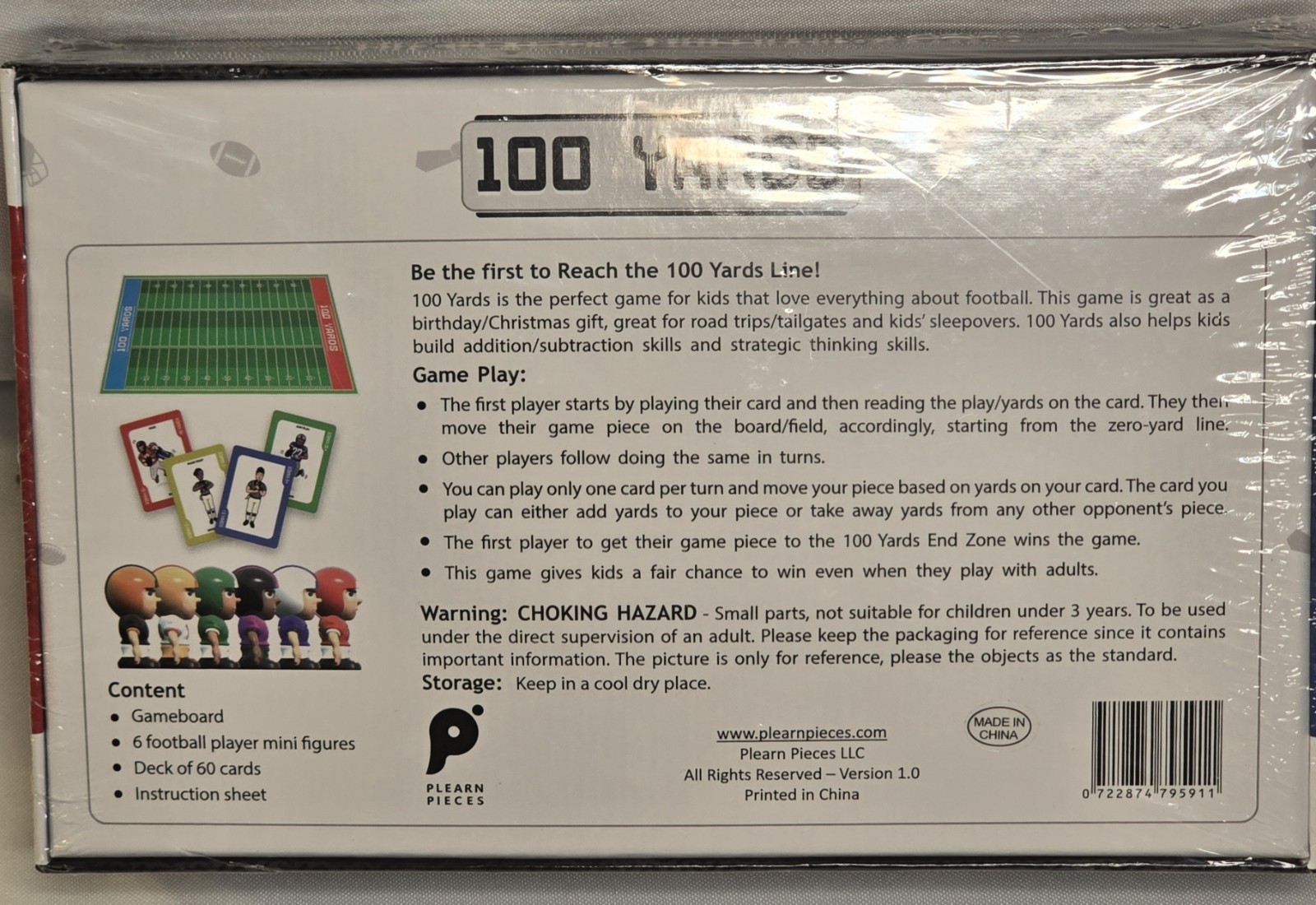 100 Yards Football Board Game | 2 to 6 Players | School, Birthday for Kids | …