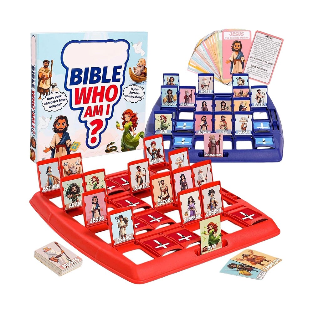 Guess Bible Who I Am Board Games for Kids Classic 24 Characters Toys ET