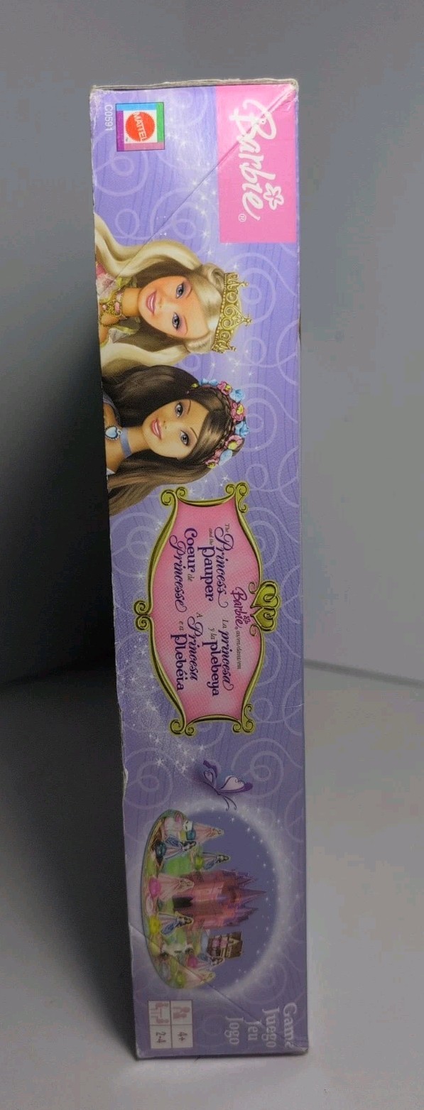 Mattel Barbie 2004 the Princess and the Pauper Board Game See Description