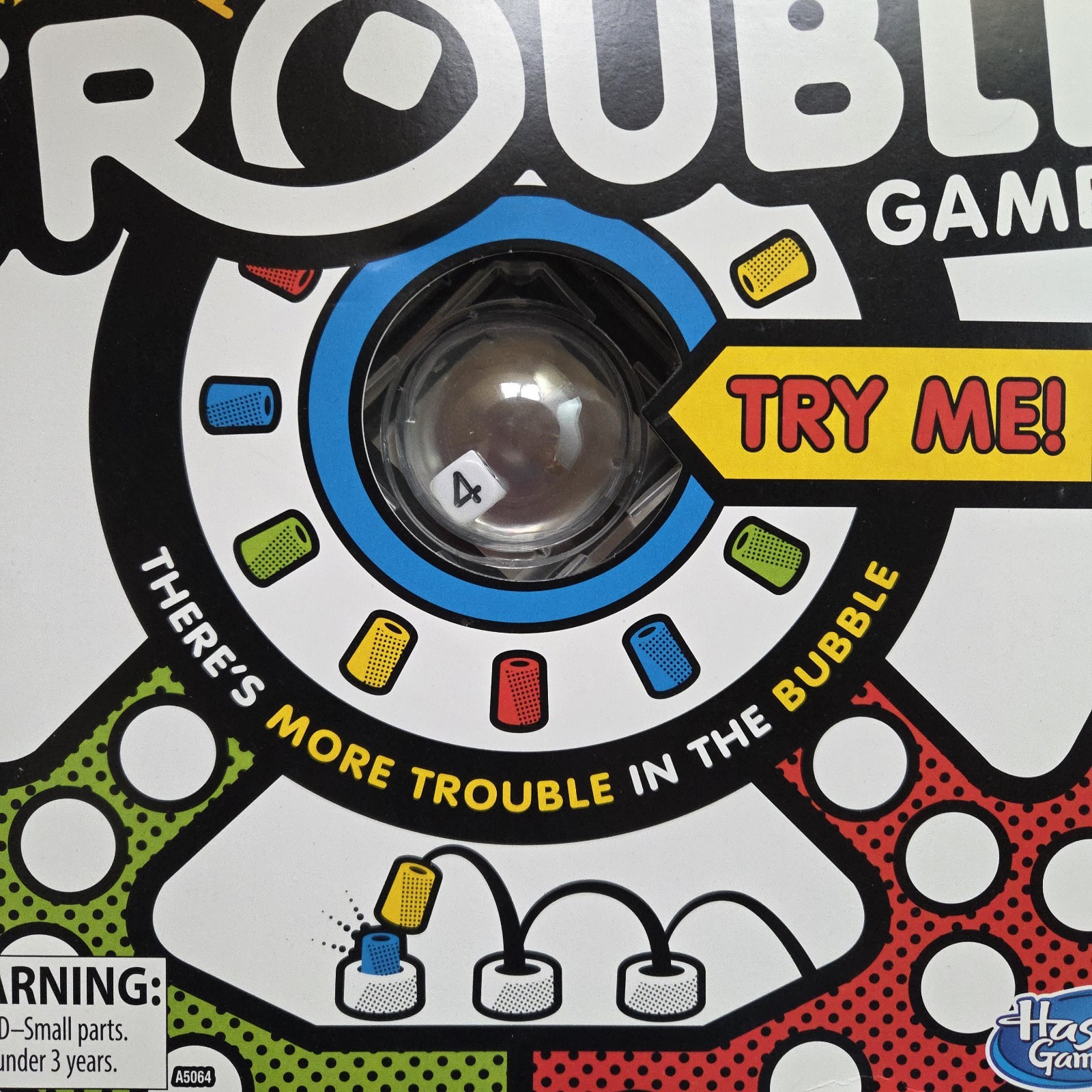 New Sealed Hasbro Trouble Board Game with Pop O Matic Bubble 5+ Ages