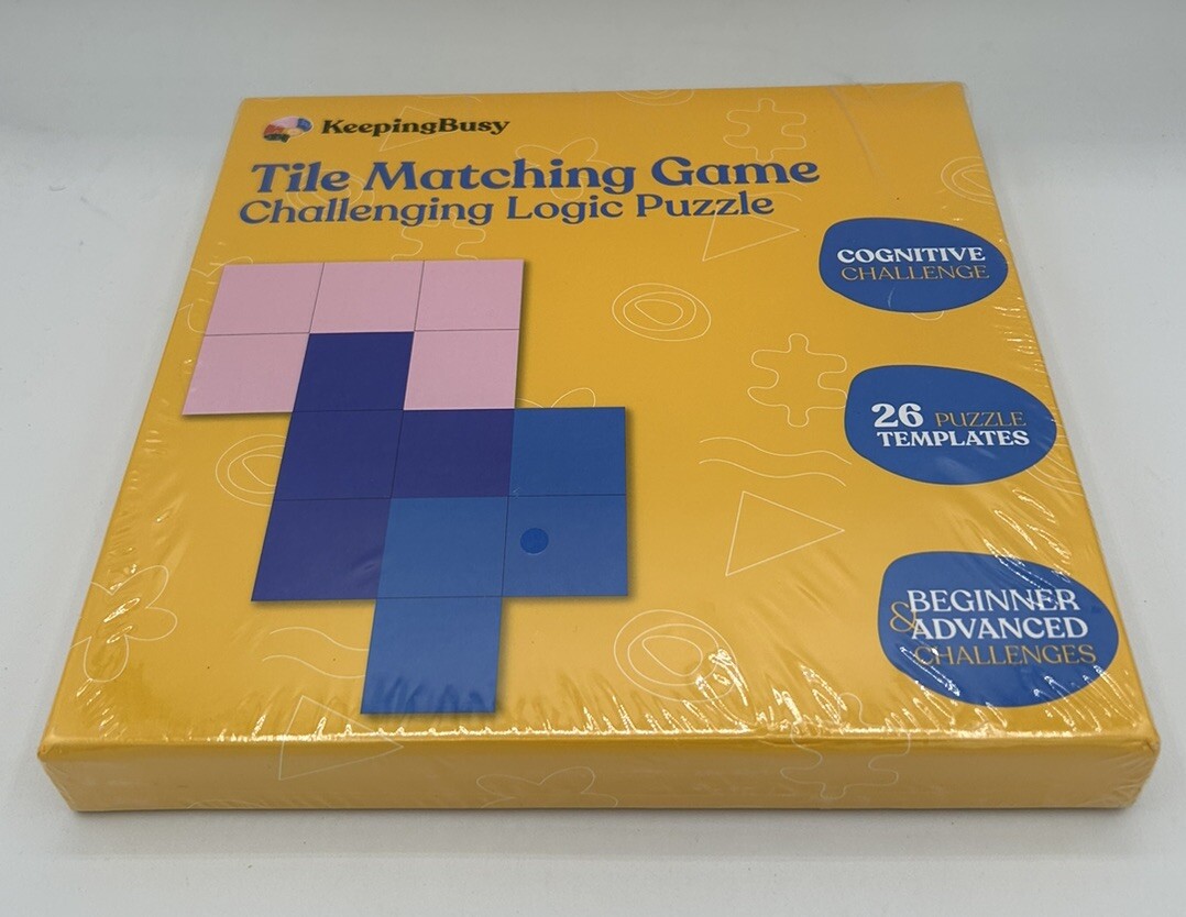 KeepingBusy Tile Matching Cognitive Game Challenge Logic Puzzle Older Adults New