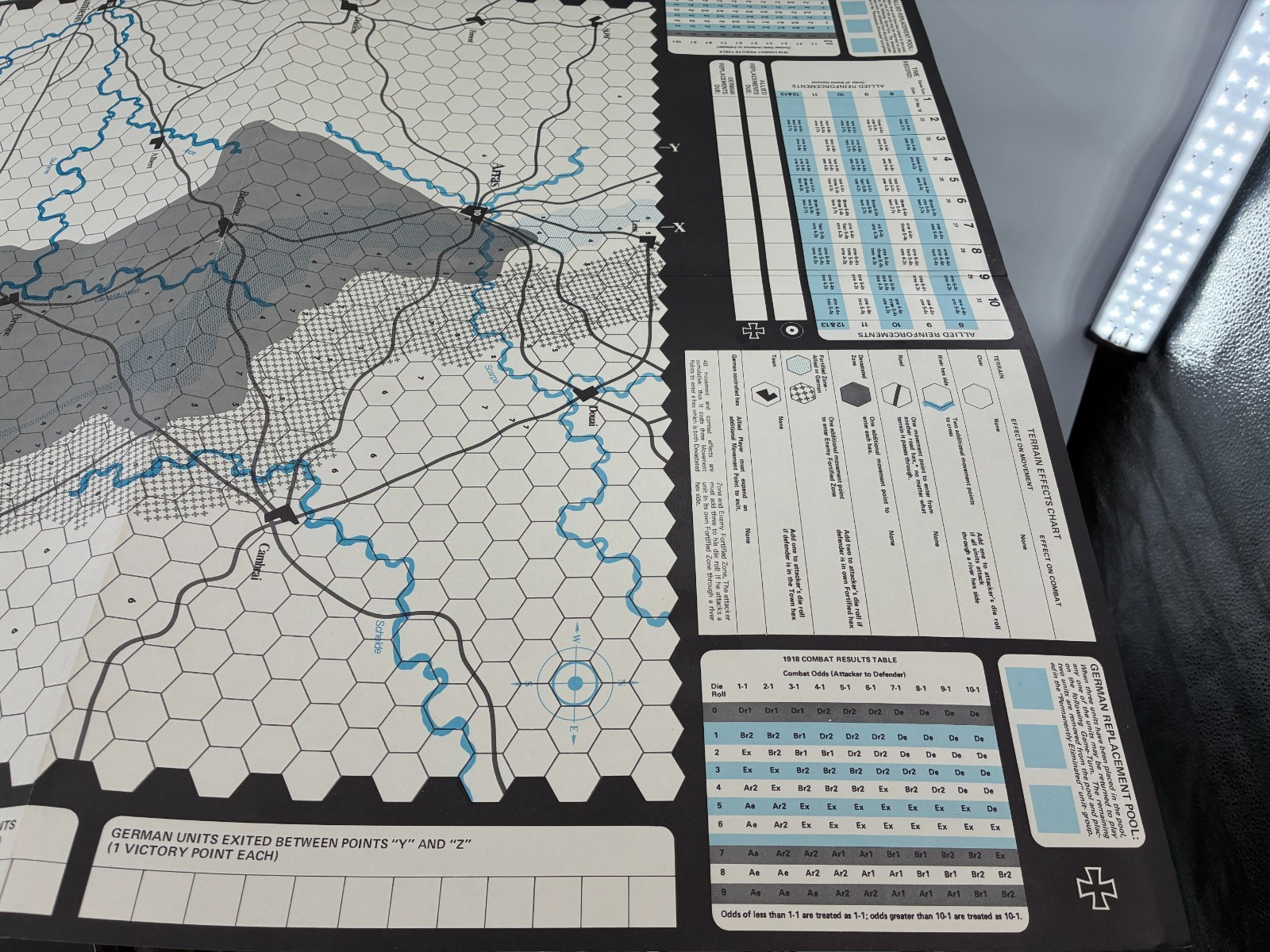 SPI 1918 WW1 Operation Michel Military Historical Simulation Strategy Game 1971