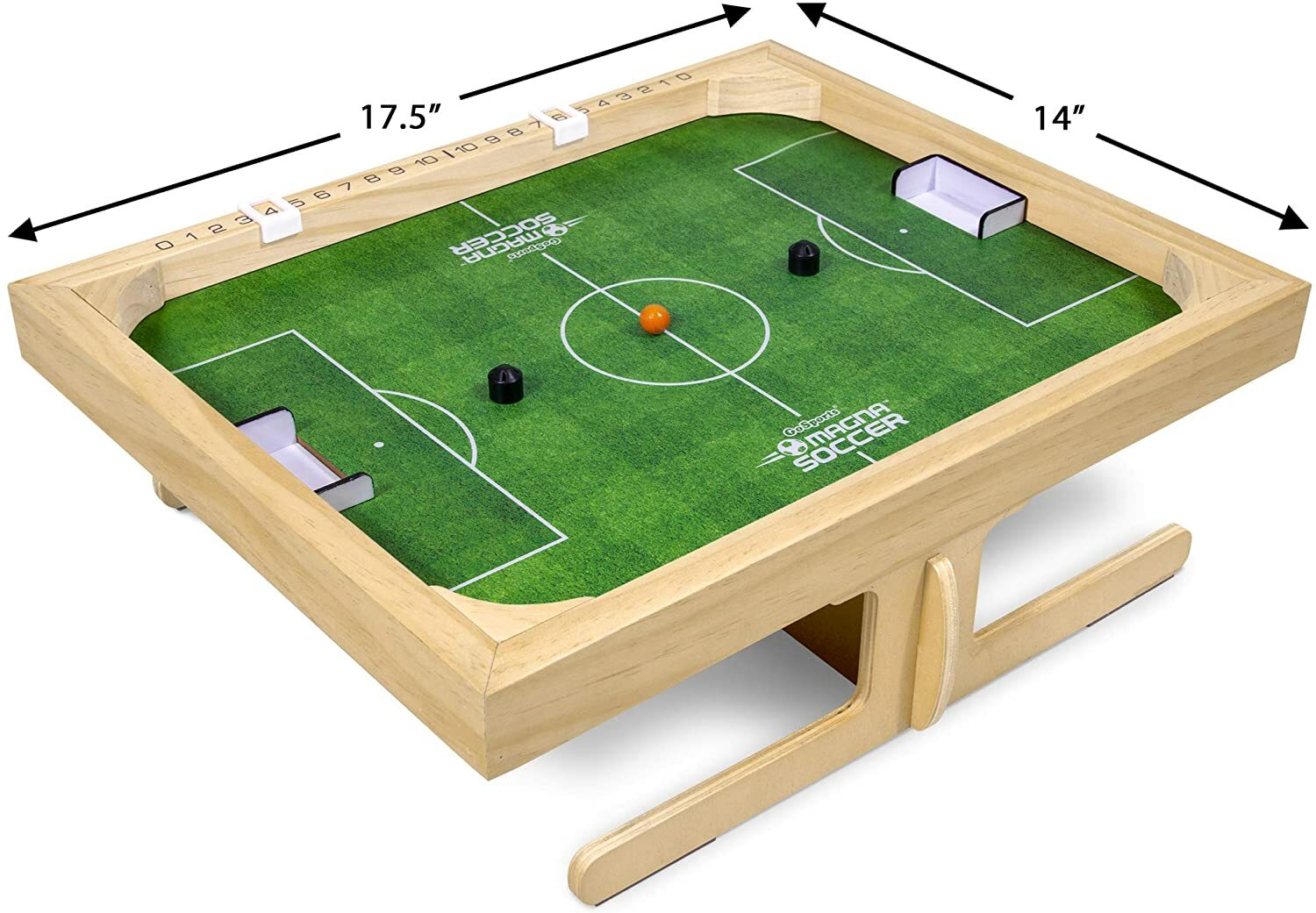 Magna Soccer All Ages Indoor Party Compact Tabletop Board Game Play Set Green