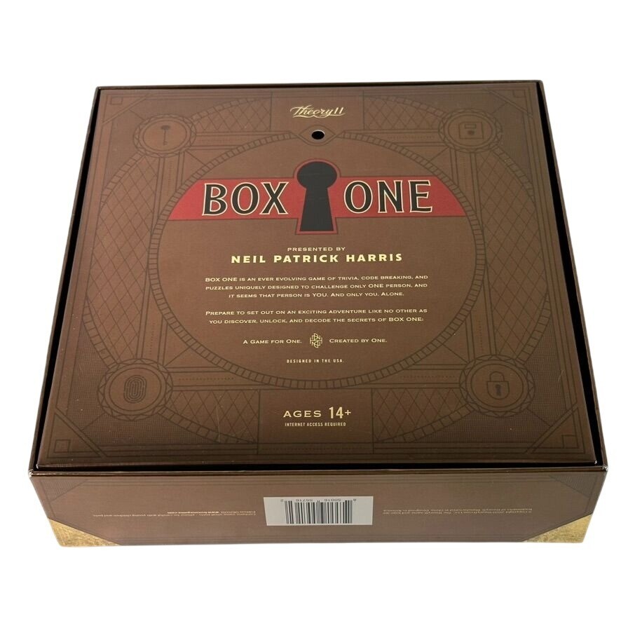 BOX ONE Game by Neil Patrick Harris THEORY 11 Trivia Codes Puzzles 2020