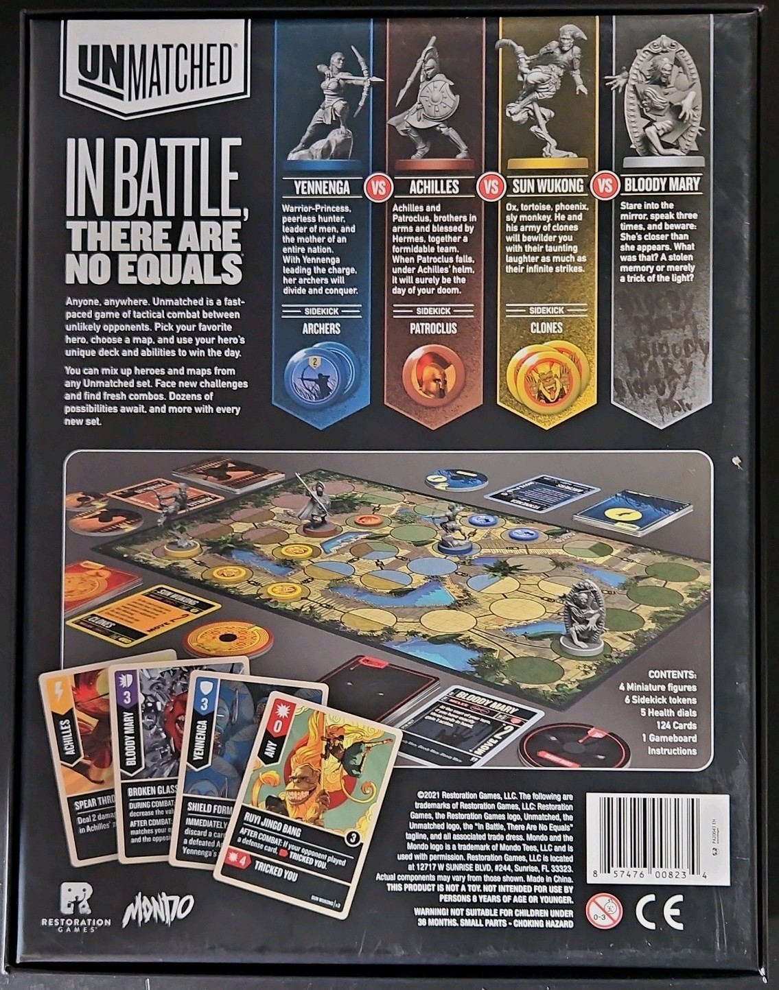 Unmatched: Battle of Legends Volume 2 Fantasy Board Game NM, COMPLETE GAME