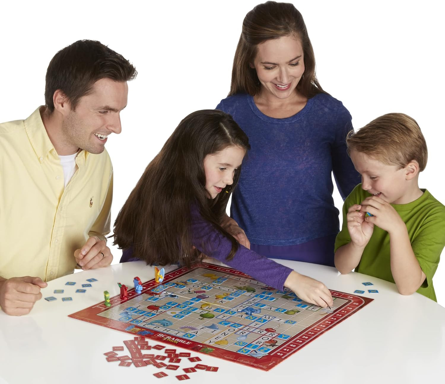 Scrabble Junior Board Game | 2-4 Players | Family Educational Word Games for Kid